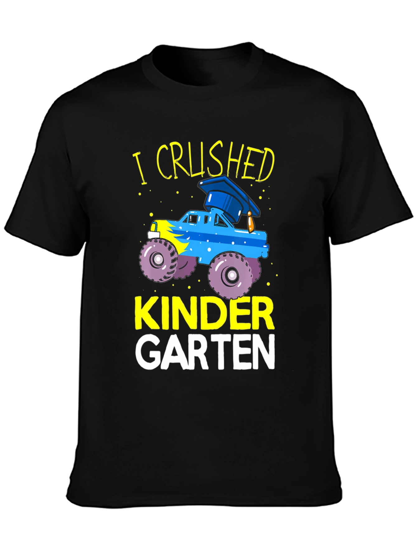 Kindergarten Crushed Graduation Monster Truck Tee