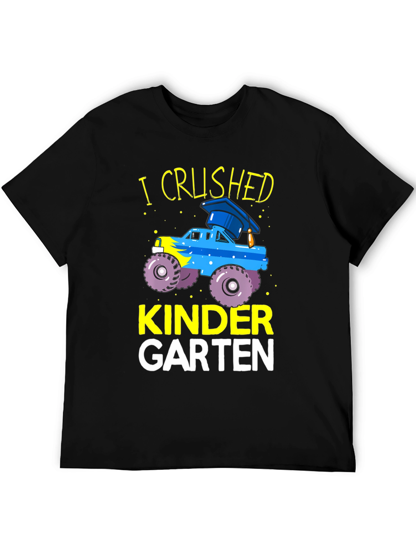 Kindergarten Crushed Graduation Monster Truck Tee