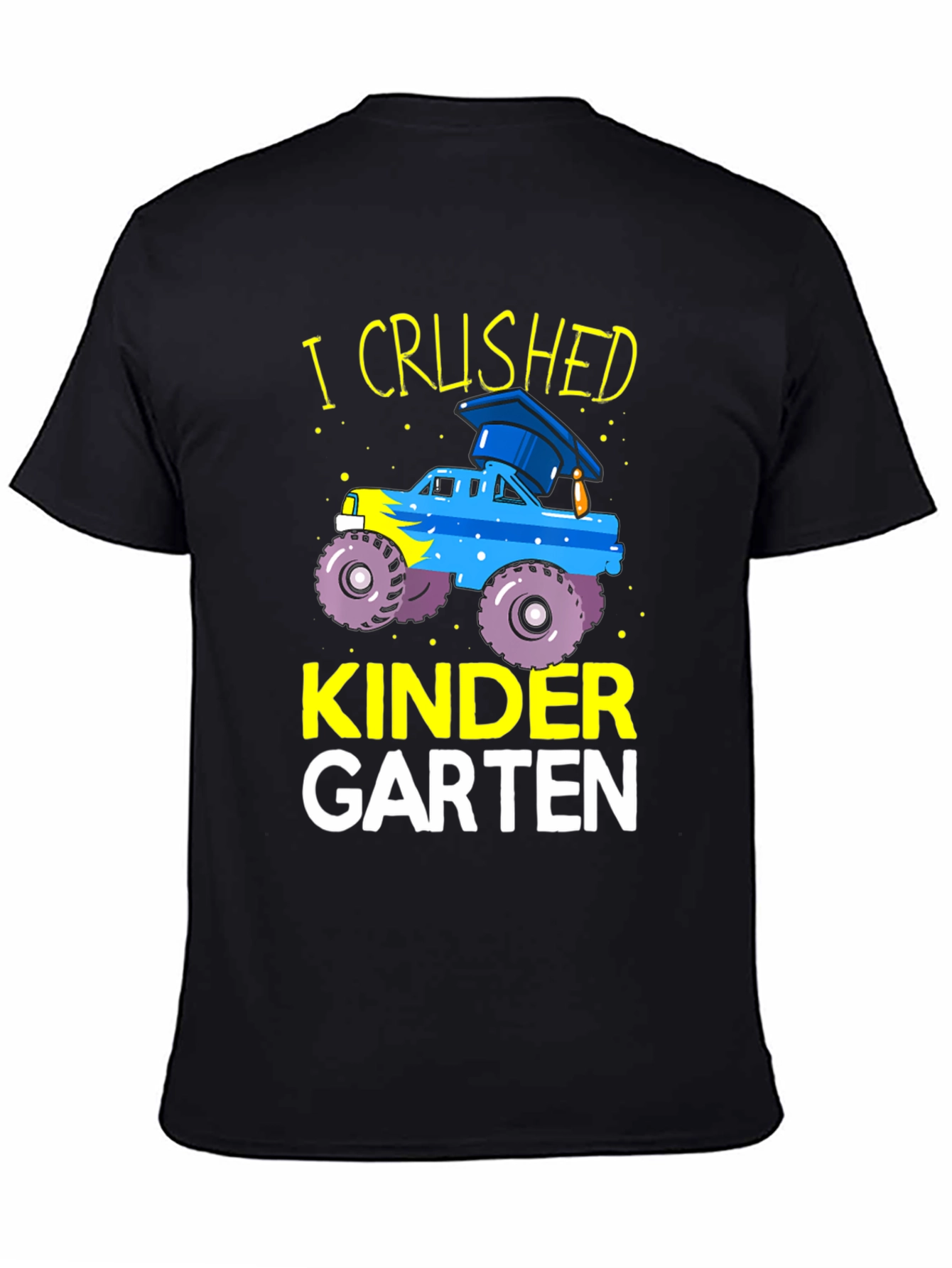 Kindergarten Crushed Graduation Monster Truck Tee