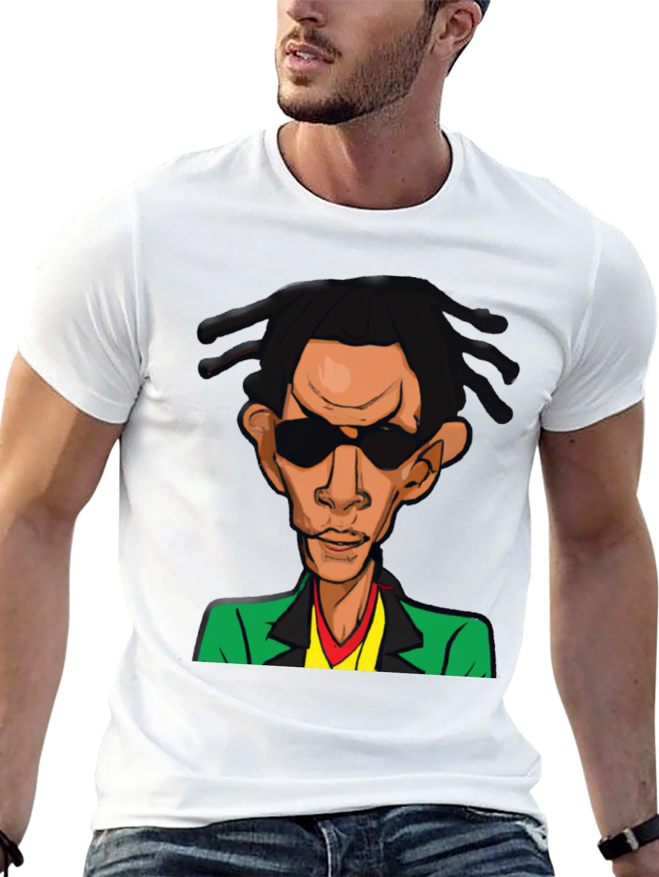 Cool Cartoon Graphic Black T-Shirt