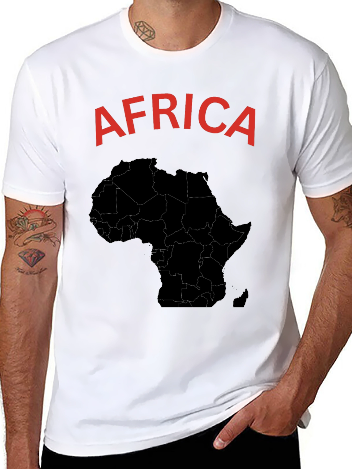 Africa Map Graphic T-Shirt
