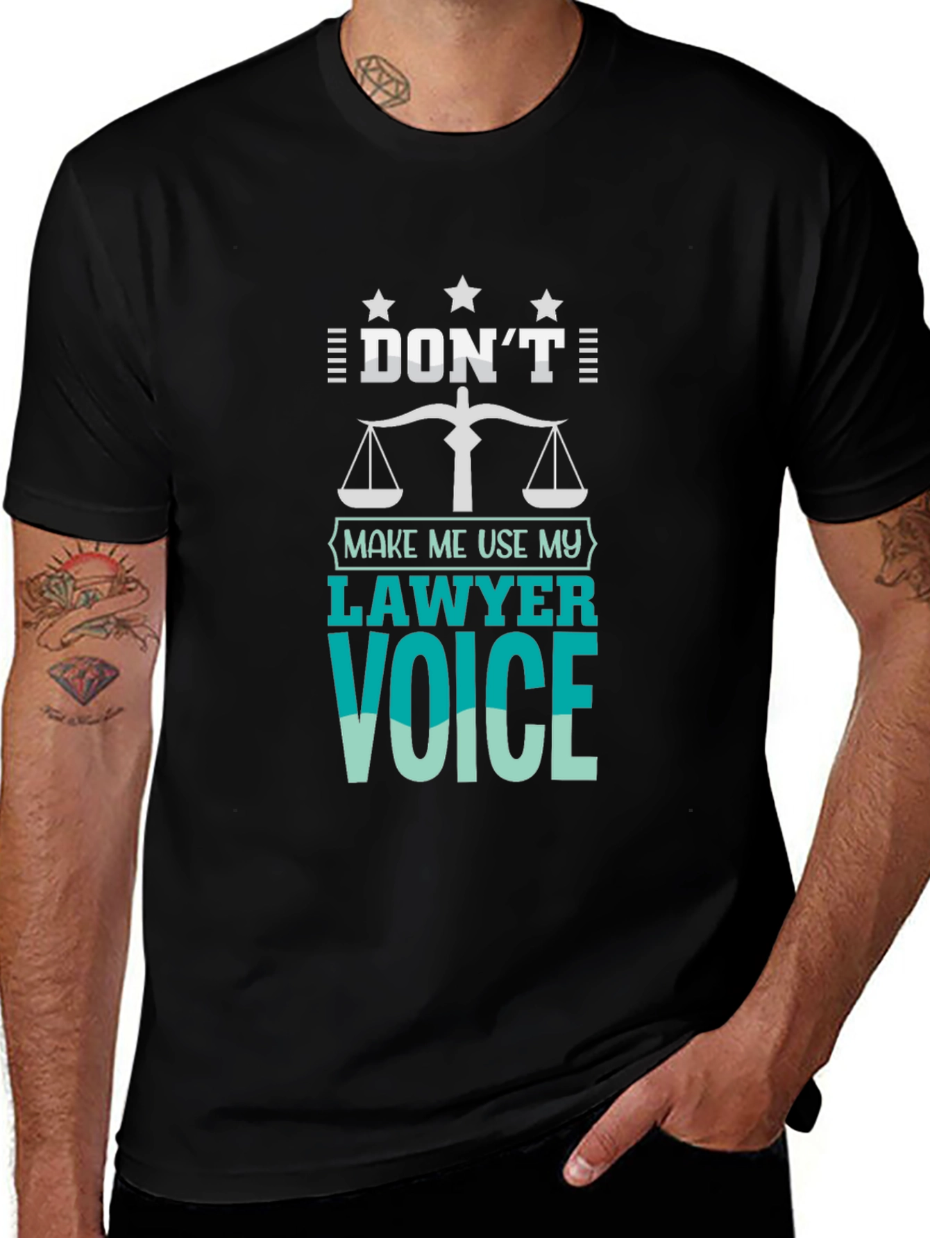 Lawyer Voice Graphic T-Shirt - Novelty Tee