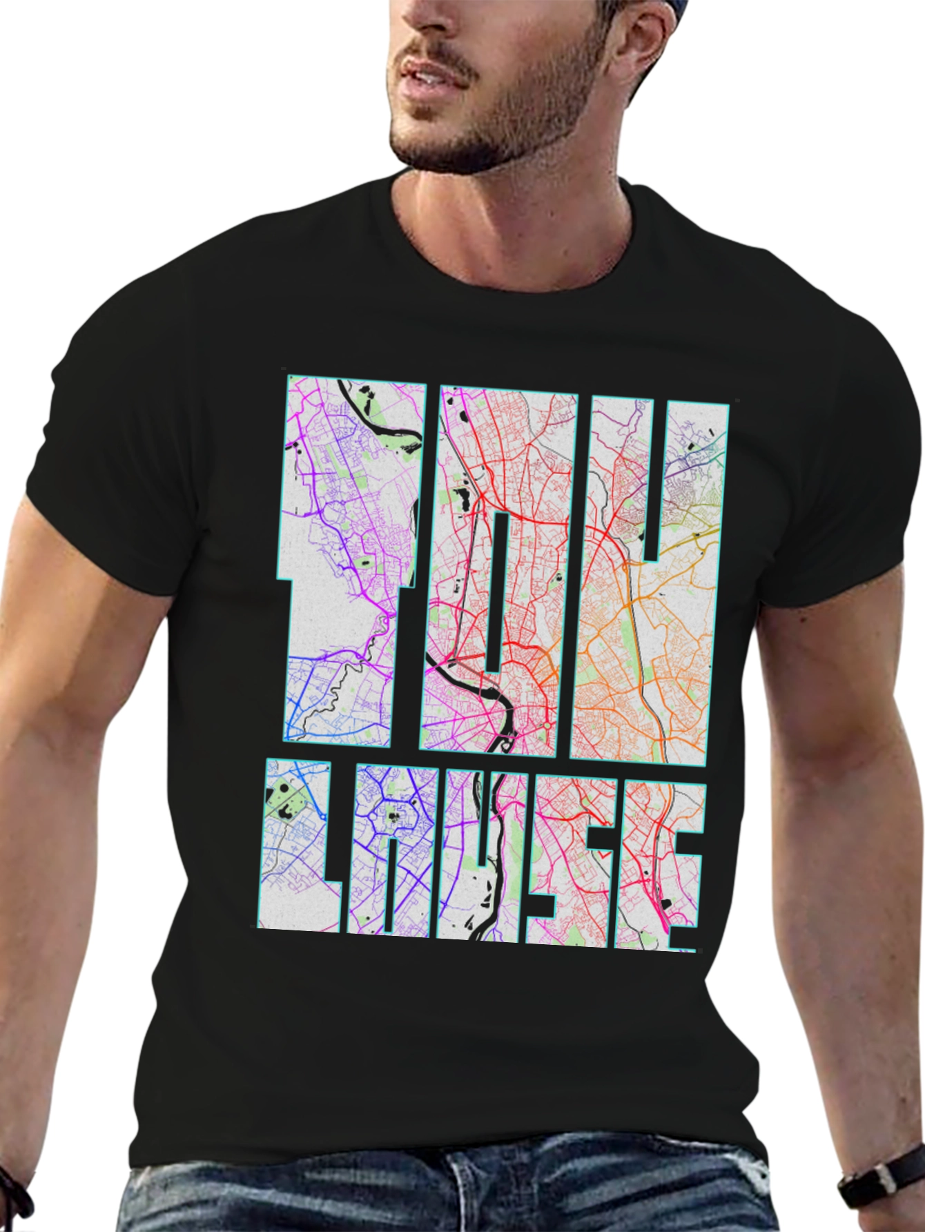 Linz Austria Map T-Shirt - City Street Art Tee