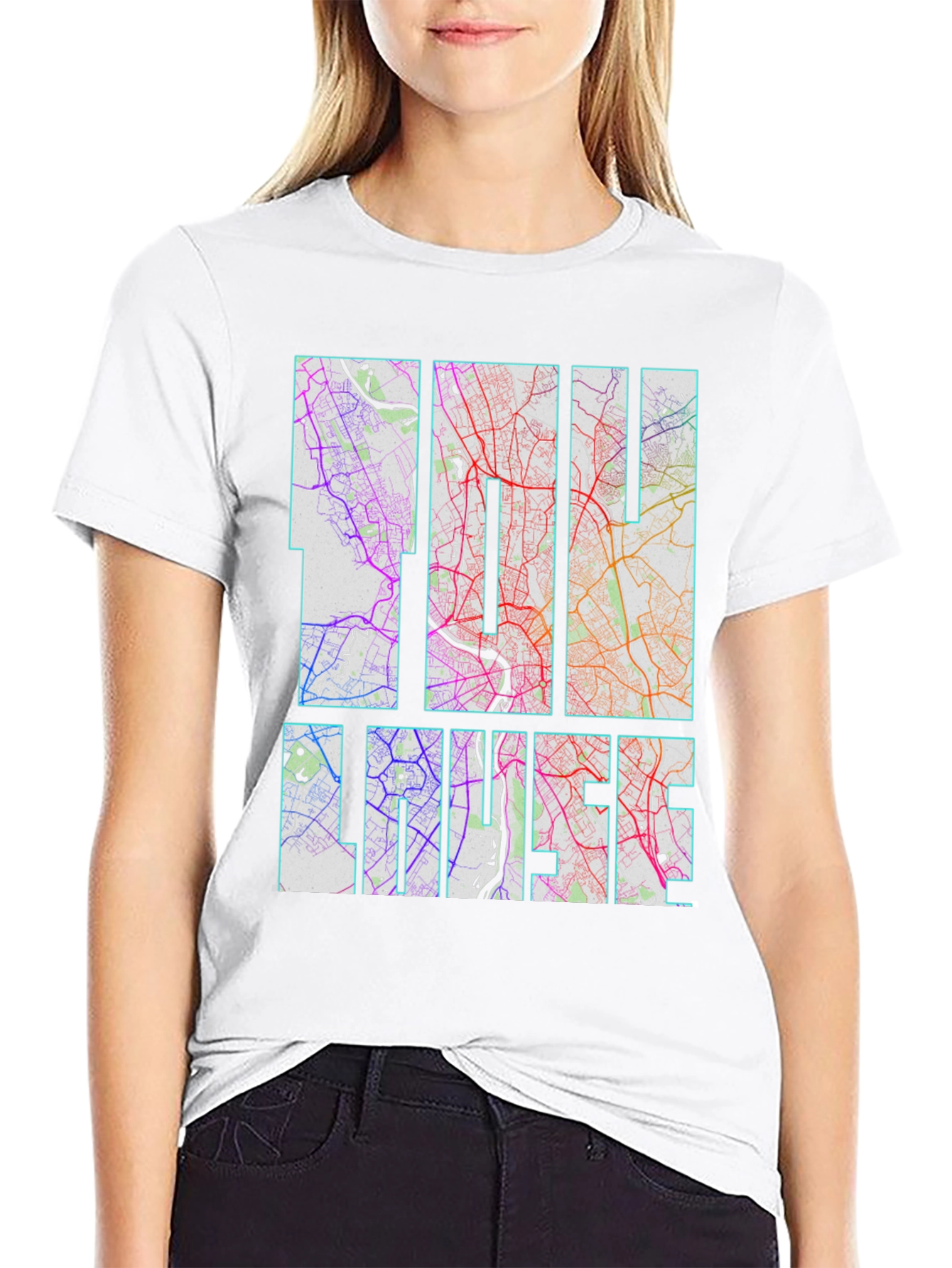 Linz Austria Map T-Shirt - City Street Art Tee