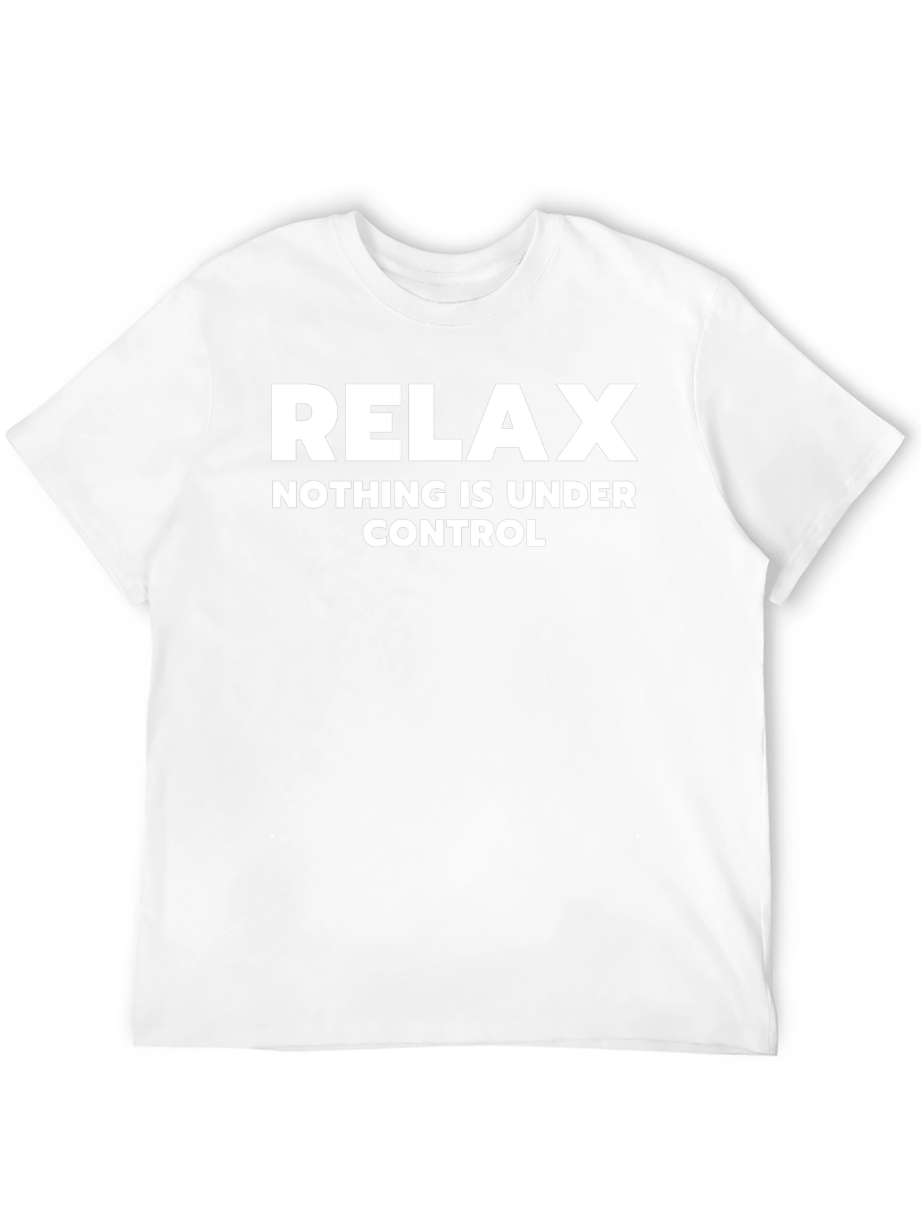 Relax Graphic Tee - Nothing is Under Control Black
