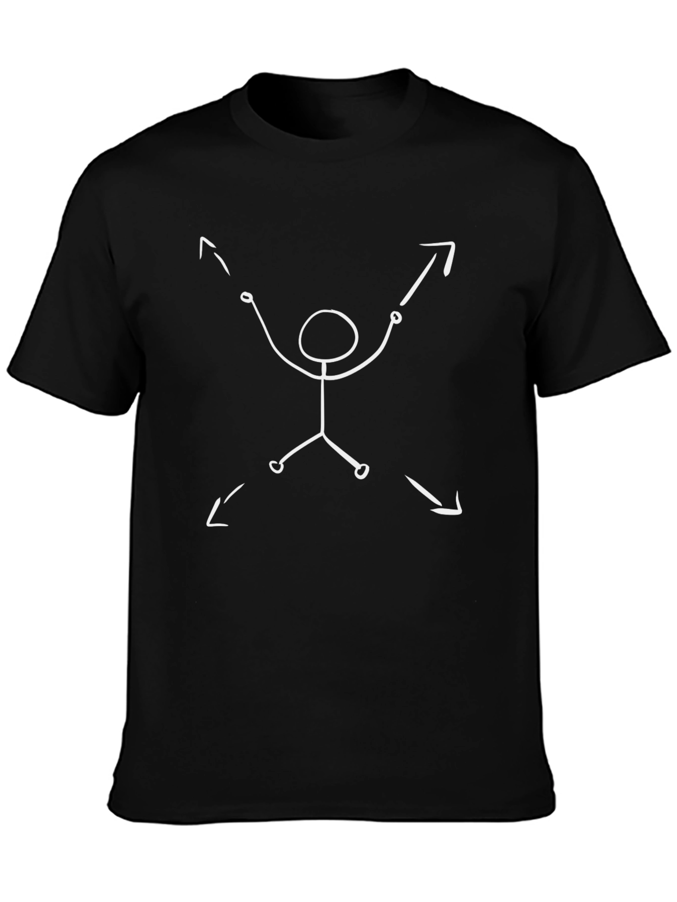 Stick Figure Arrow Direction Tee