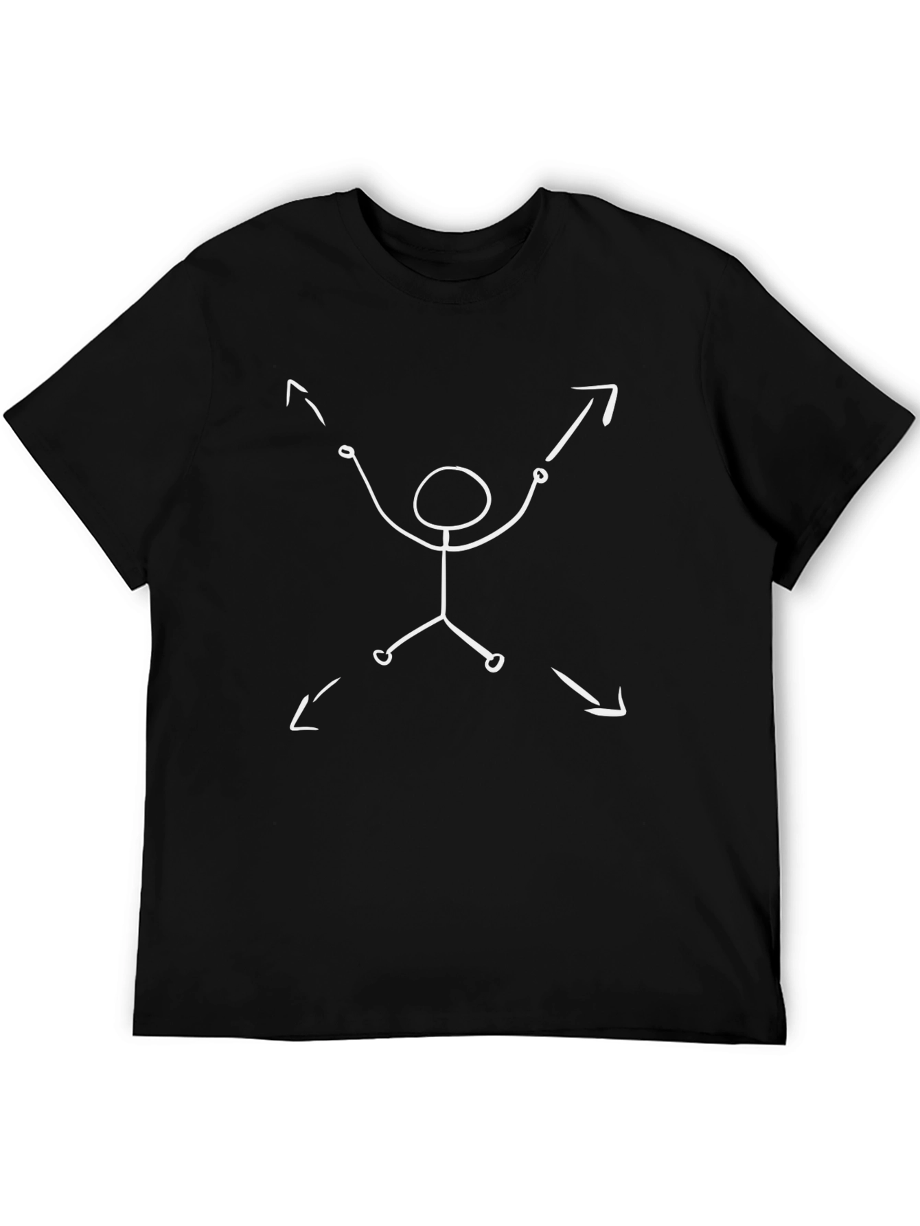 Stick Figure Arrow Direction Tee