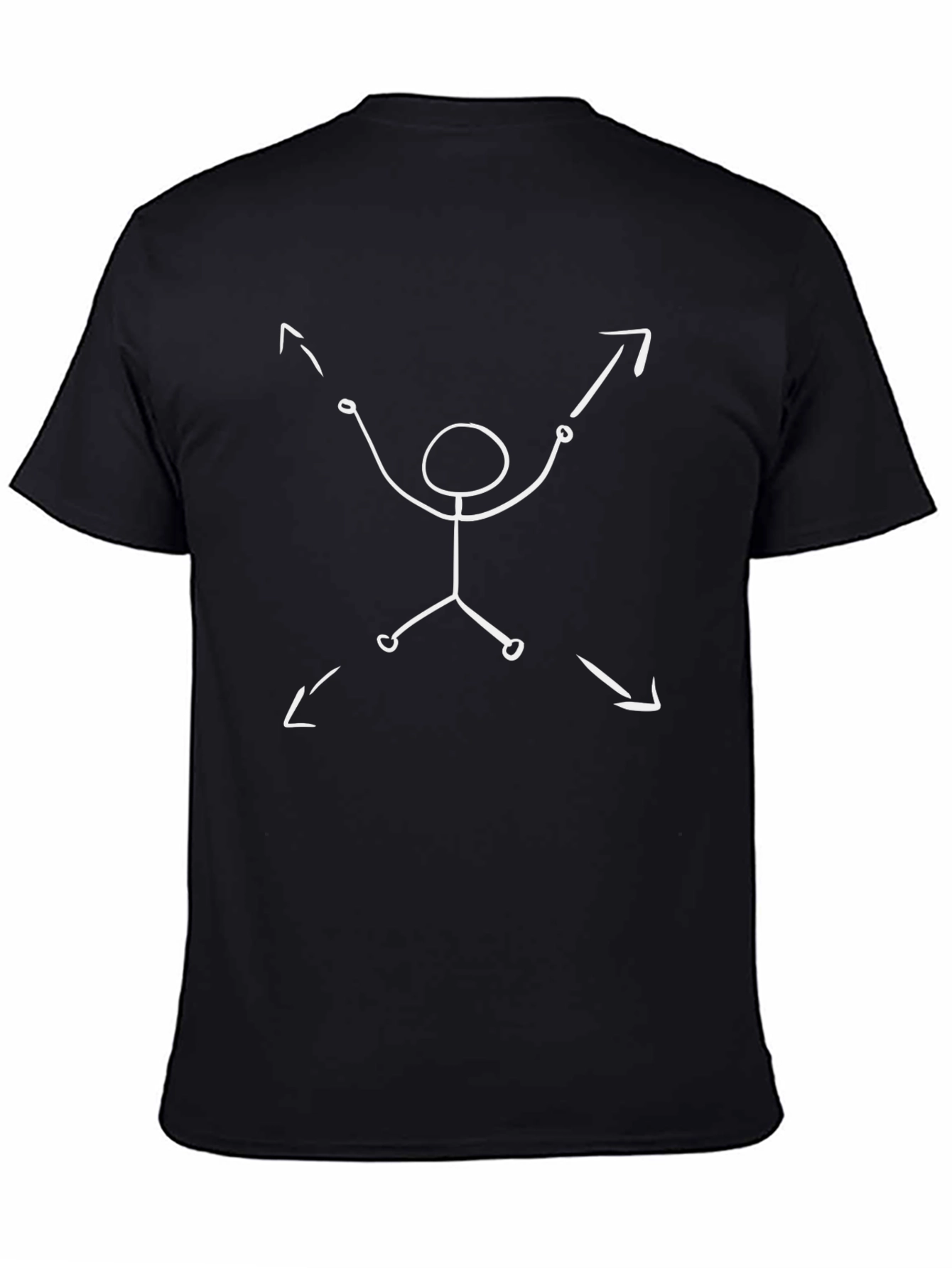 Stick Figure Arrow Direction Tee