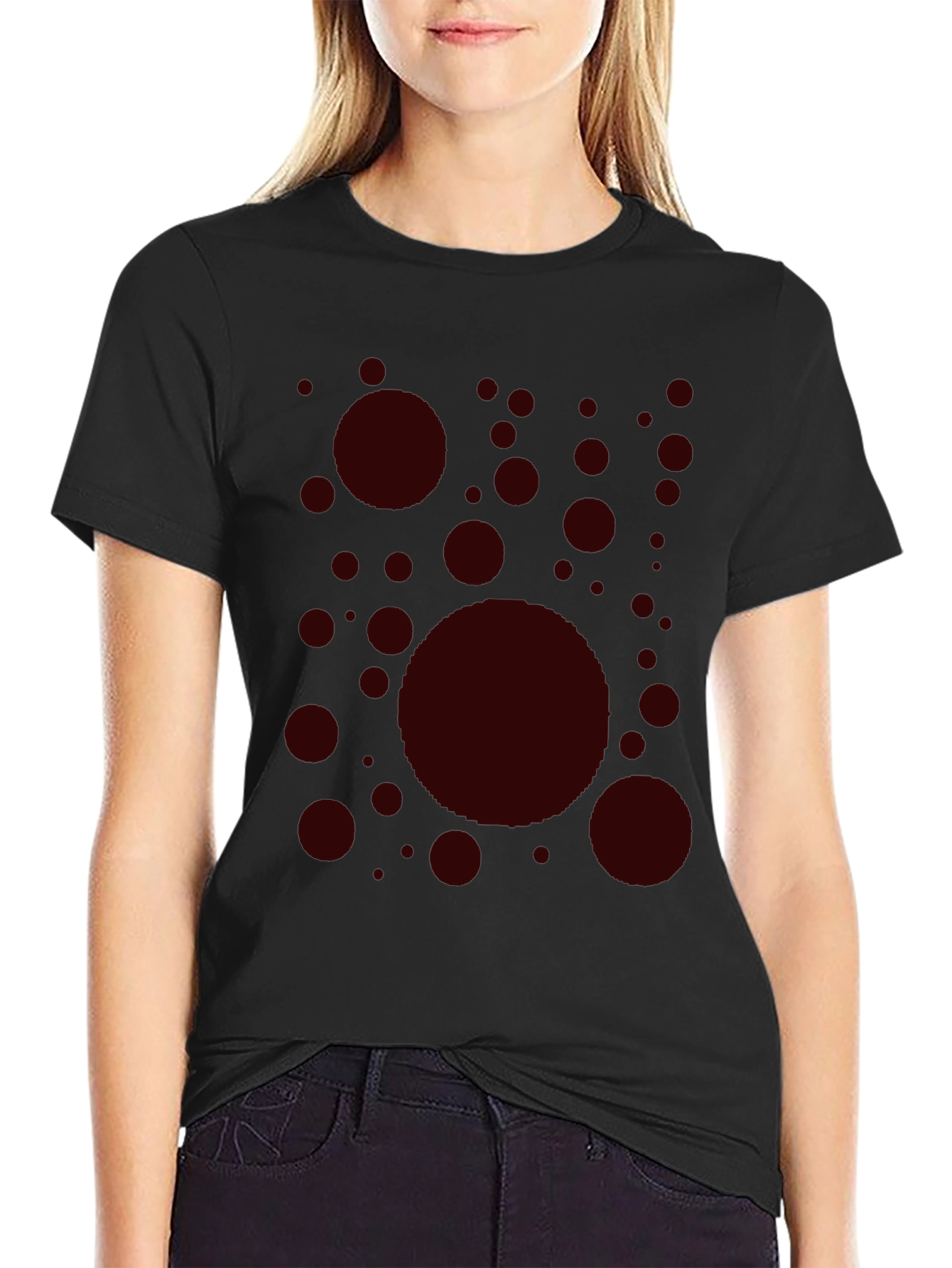 Modern Circle Pattern Tee - Casual Style