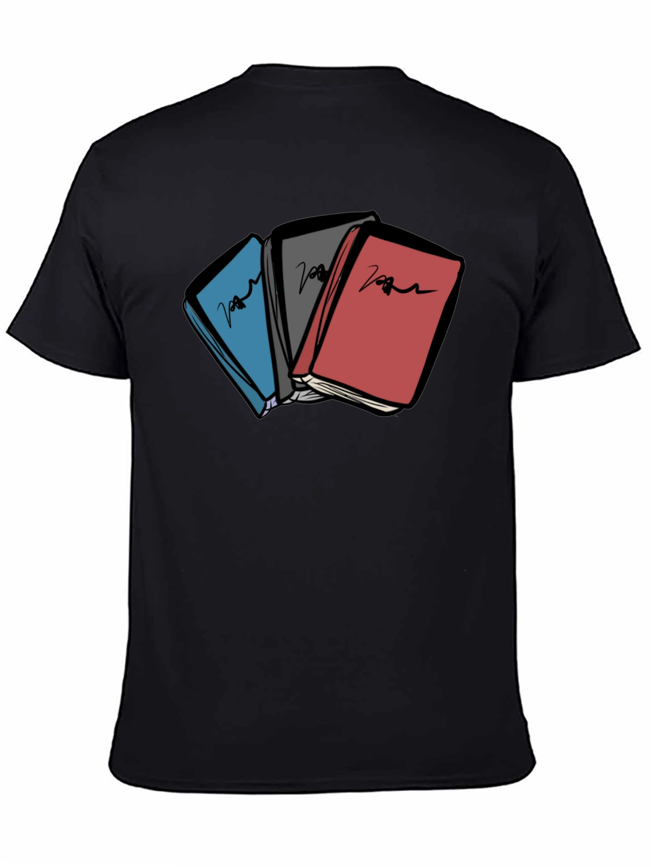 Colorful Books Graphic T-Shirt