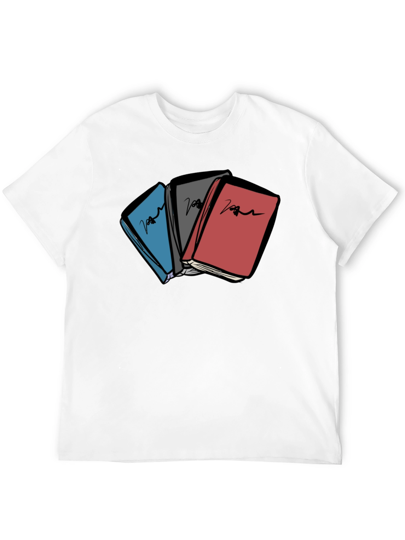 Colorful Books Graphic T-Shirt