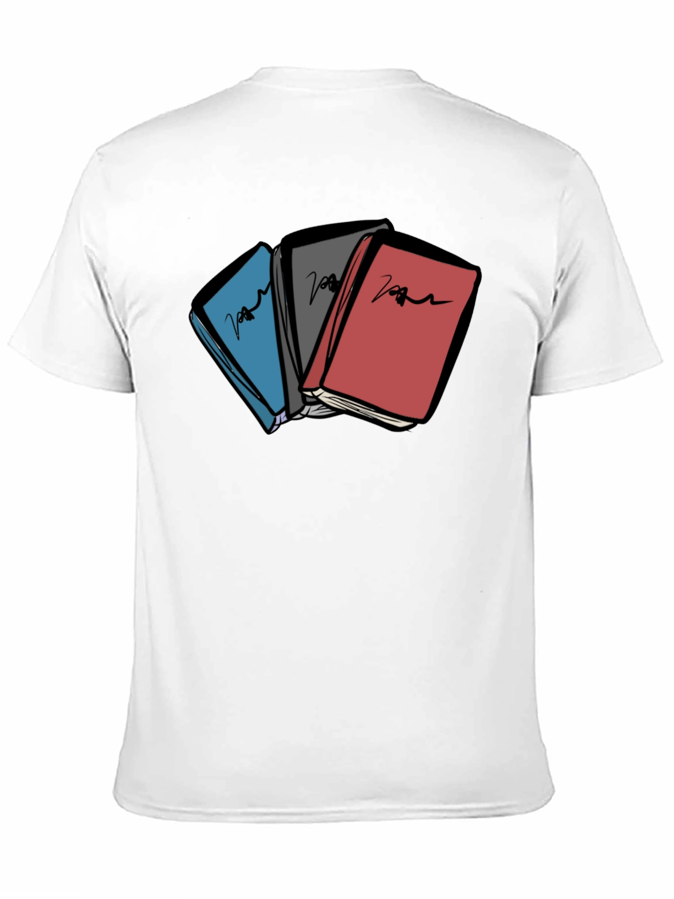 Colorful Books Graphic T-Shirt