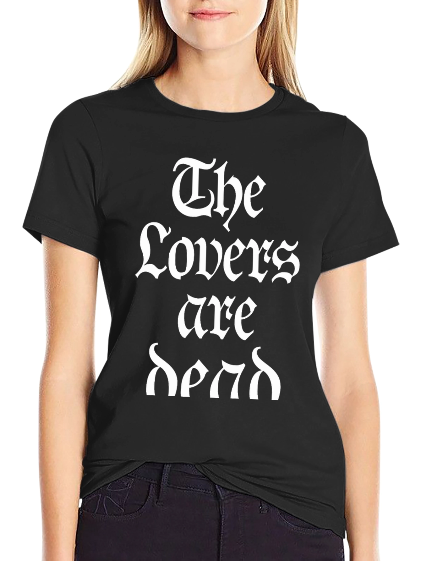 The Lovers Are Dead Graphic Tee - Gothic Style