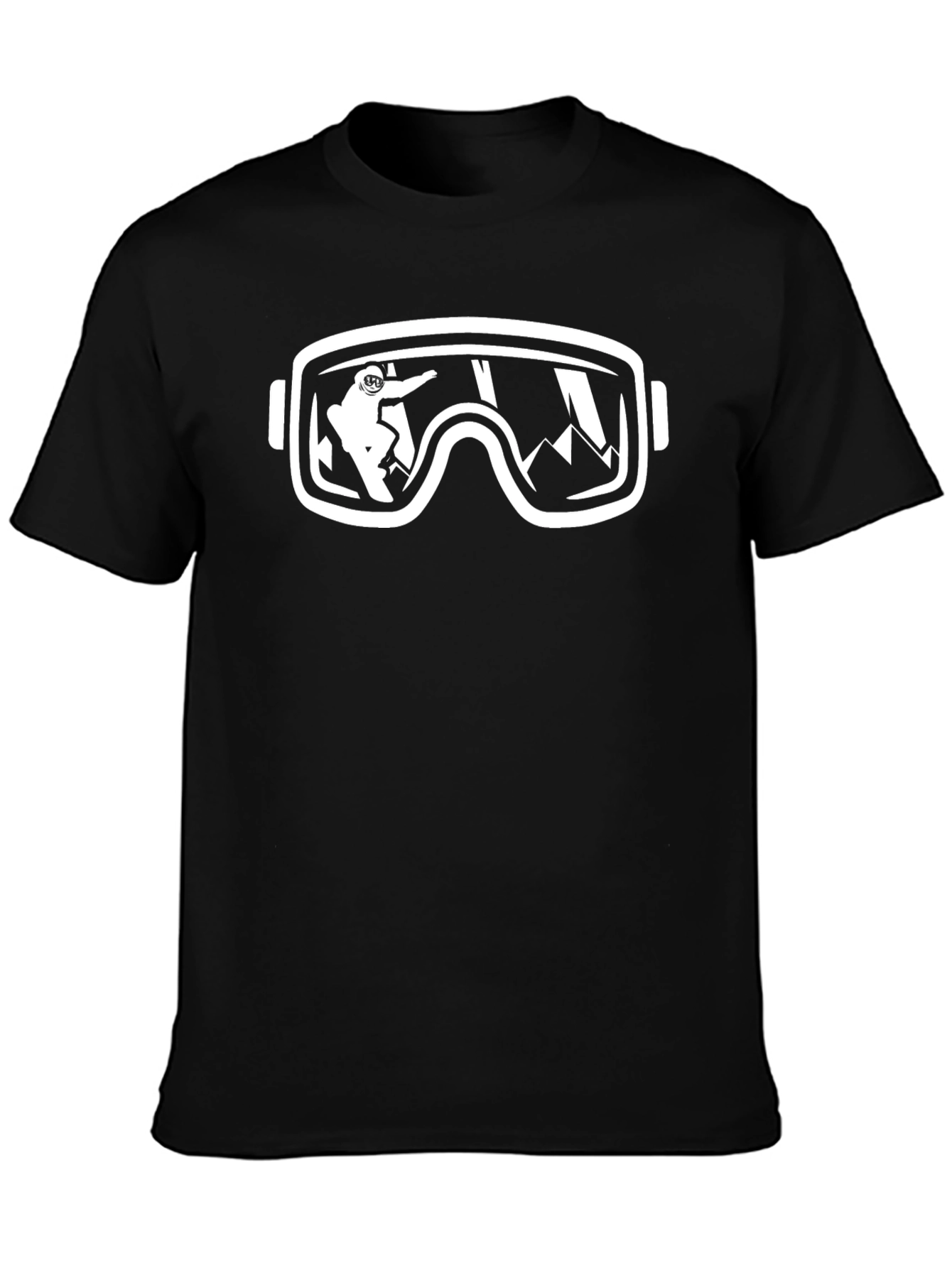 Snow Goggles Graphic T-Shirt - Black
