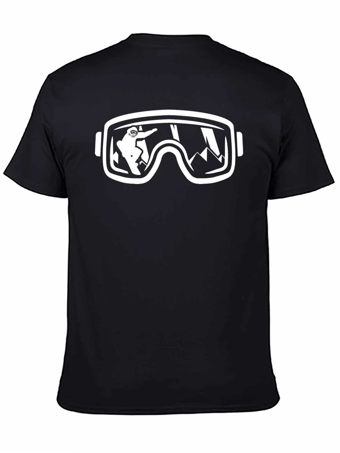Snow Goggles Graphic T-Shirt - Black