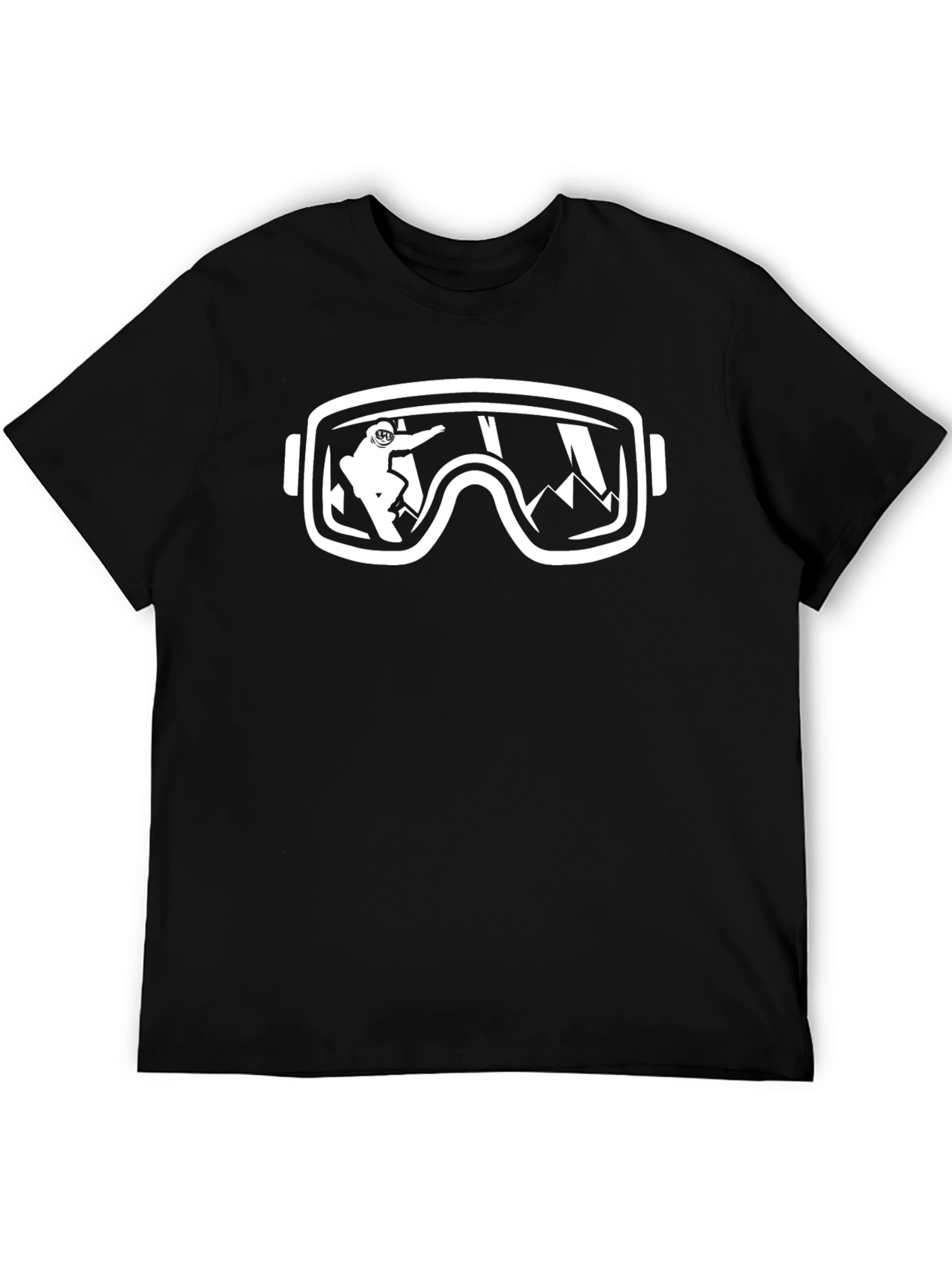 Snow Goggles Graphic T-Shirt - Black