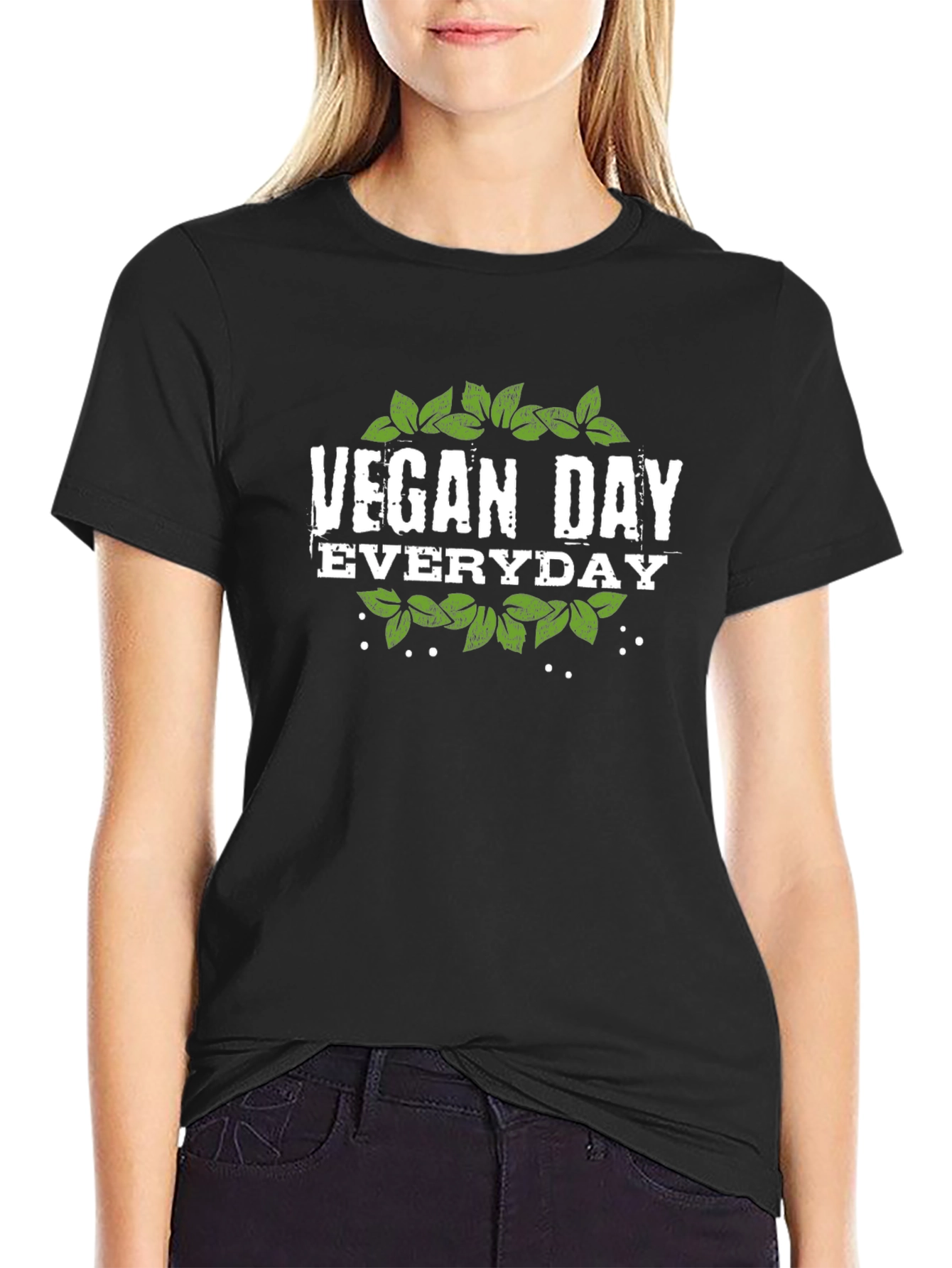 Vegan Day Everyday Graphic Tee - Black