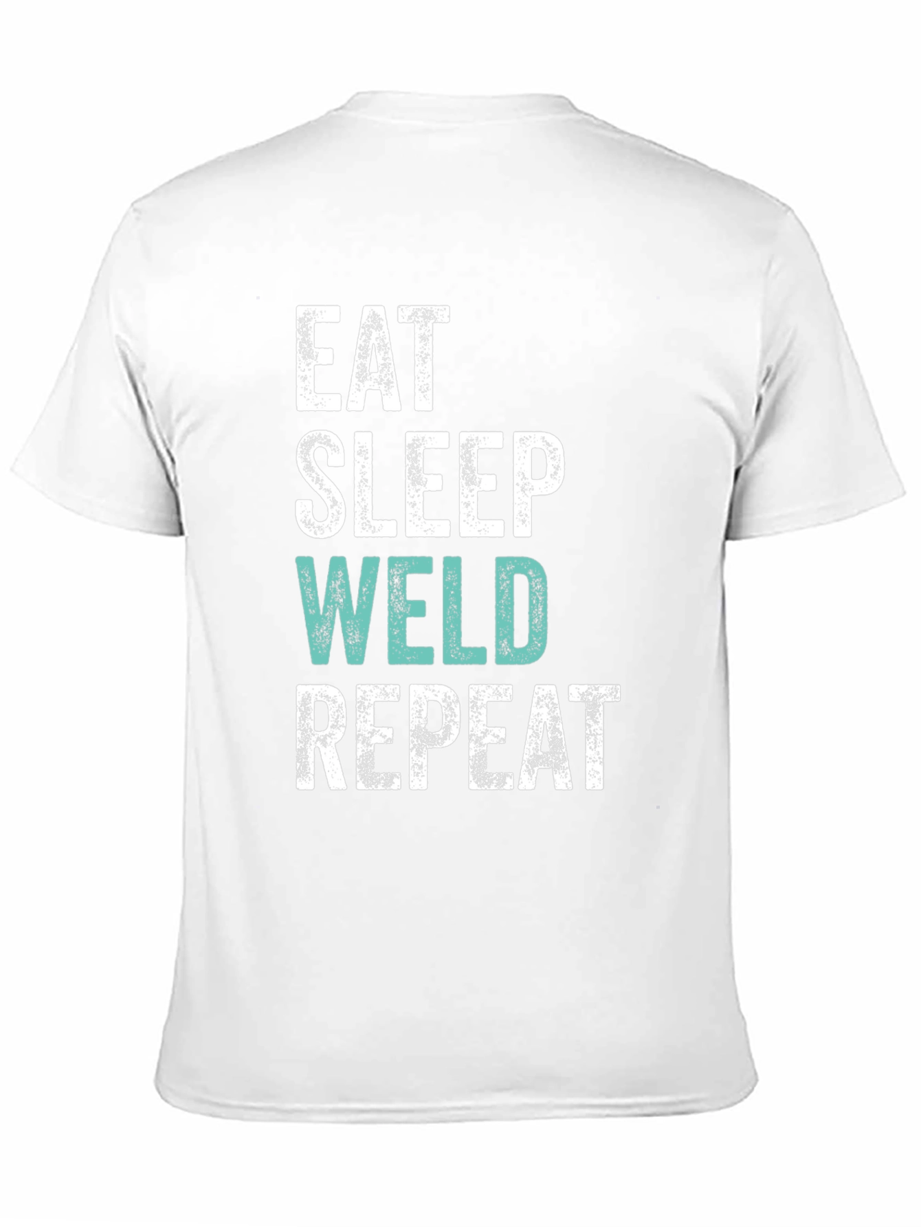 Eat Sleep Weld Repeat Black Graphic T-Shirt