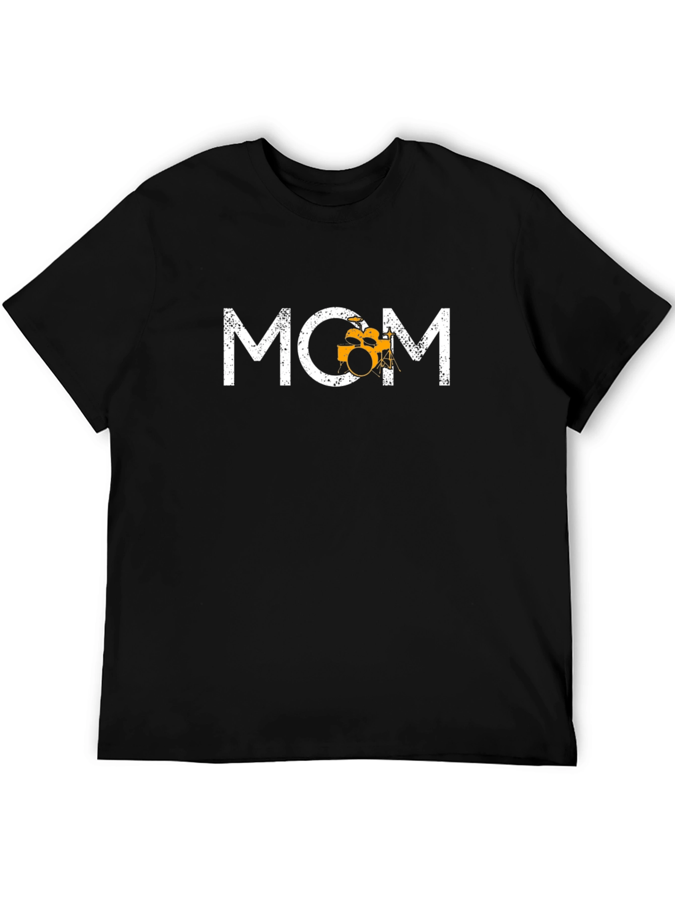 Drummer Mom Graphic T-Shirt - Black