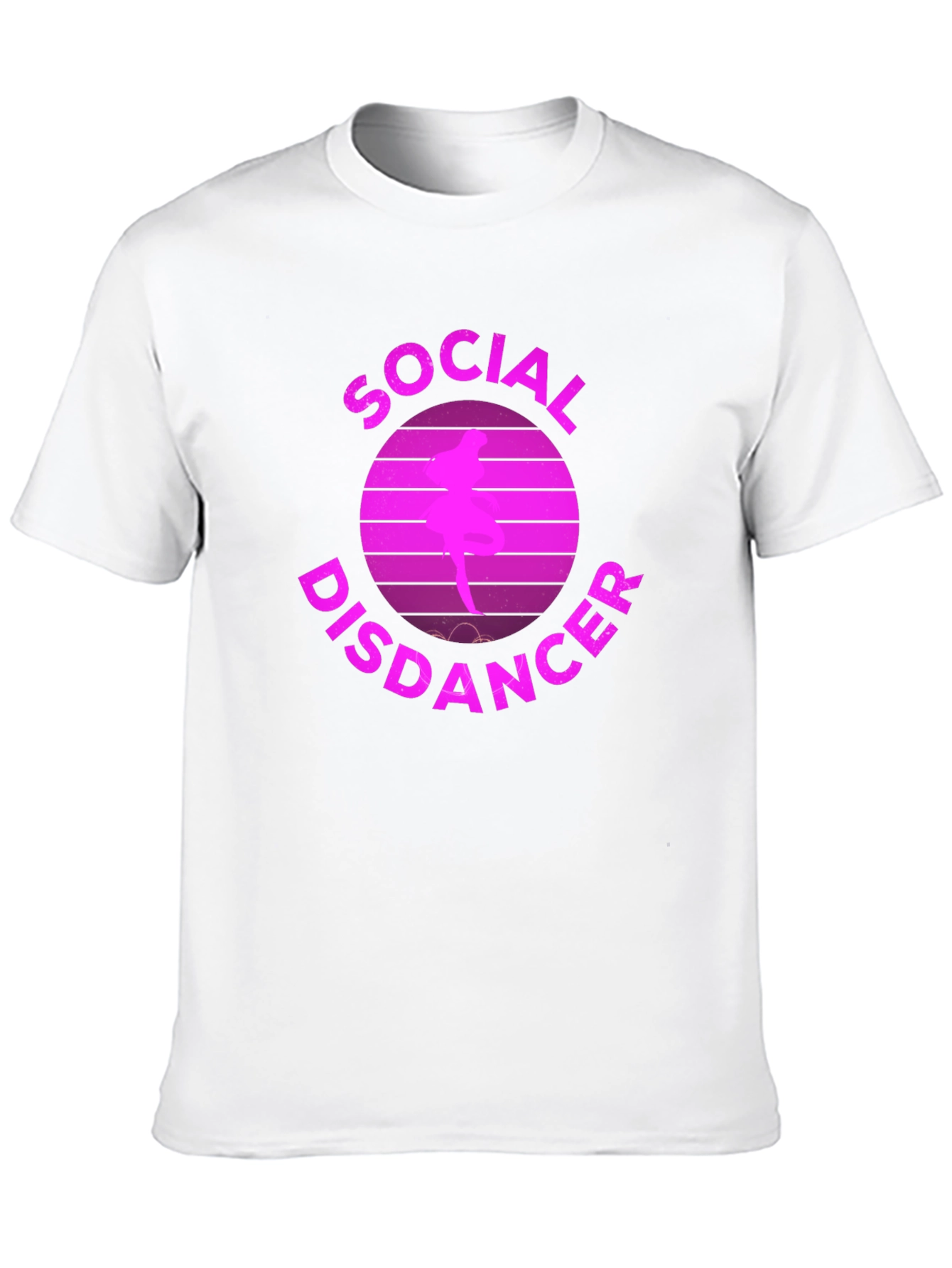 Social Disdancer Graphic Tee - Trendy Casual Wear