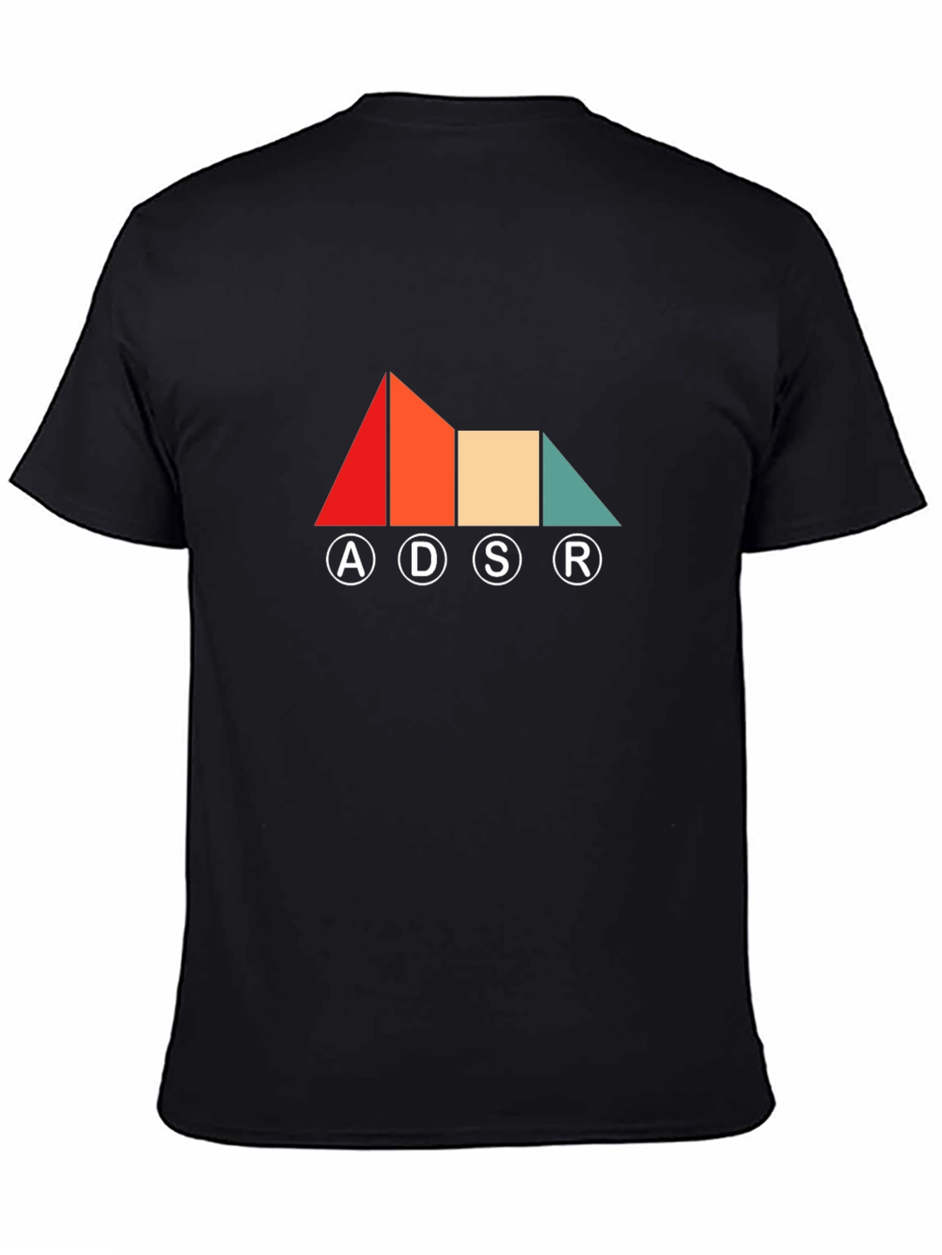 ADSR Synth Black Graphic Tee