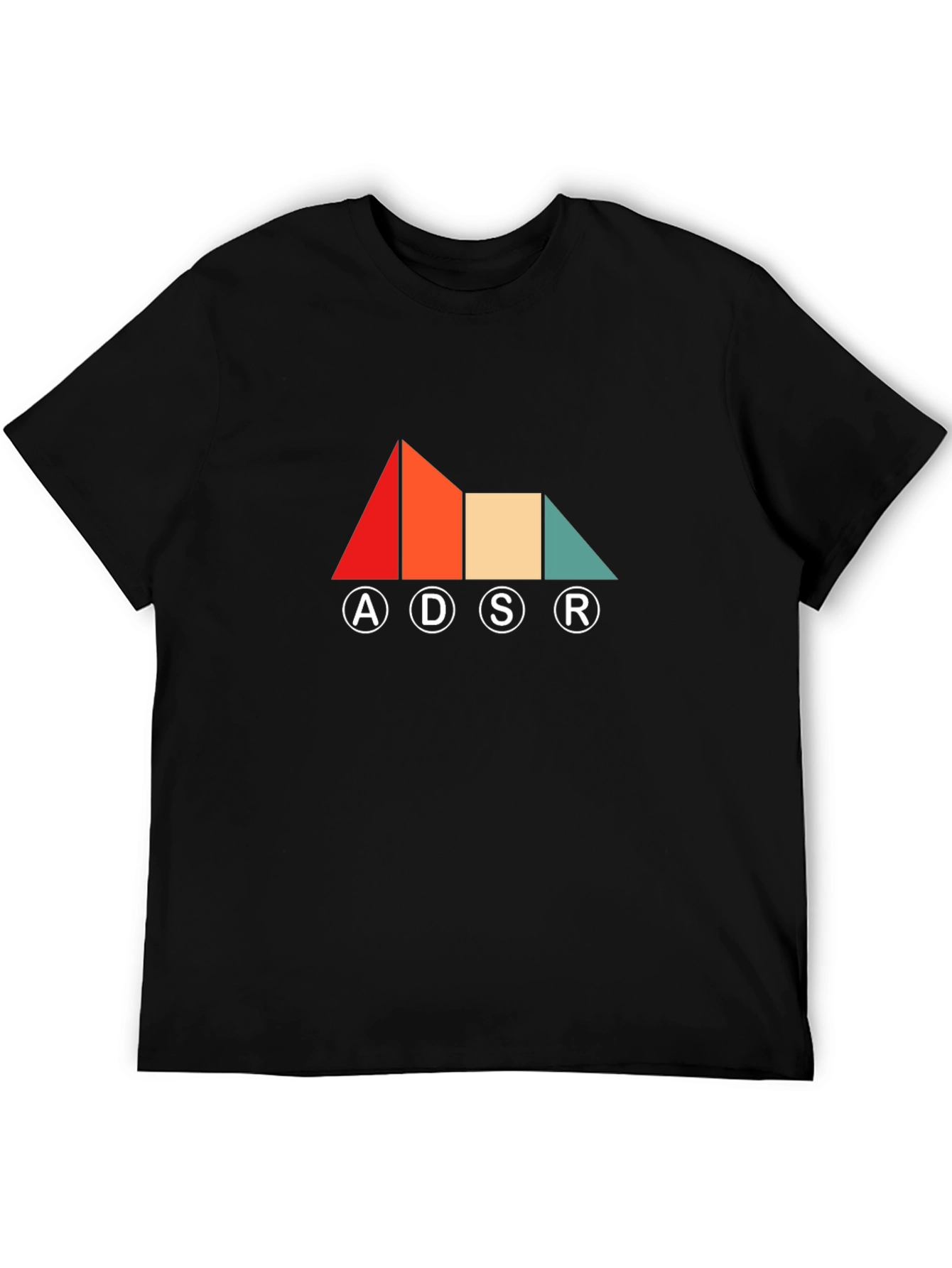 ADSR Synth Black Graphic Tee