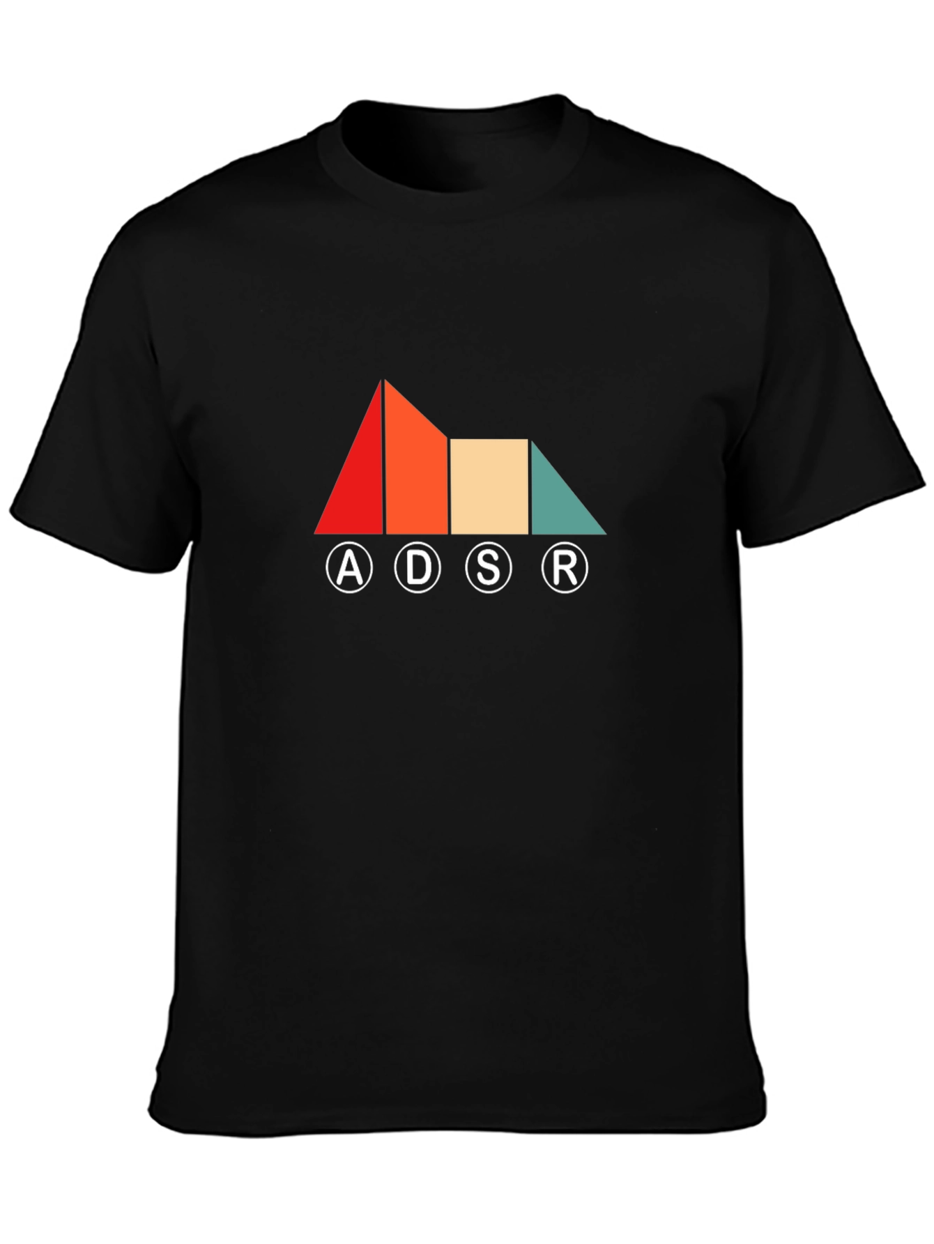 ADSR Synth Black Graphic Tee