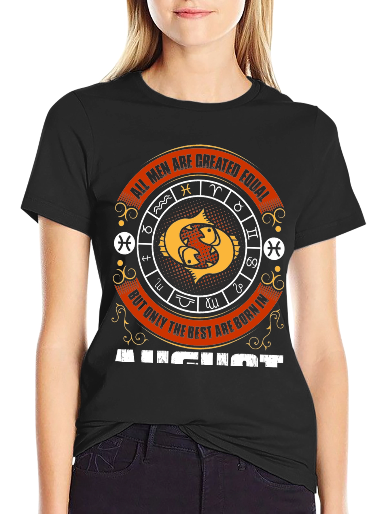 August Zodiac Mens T-Shirt