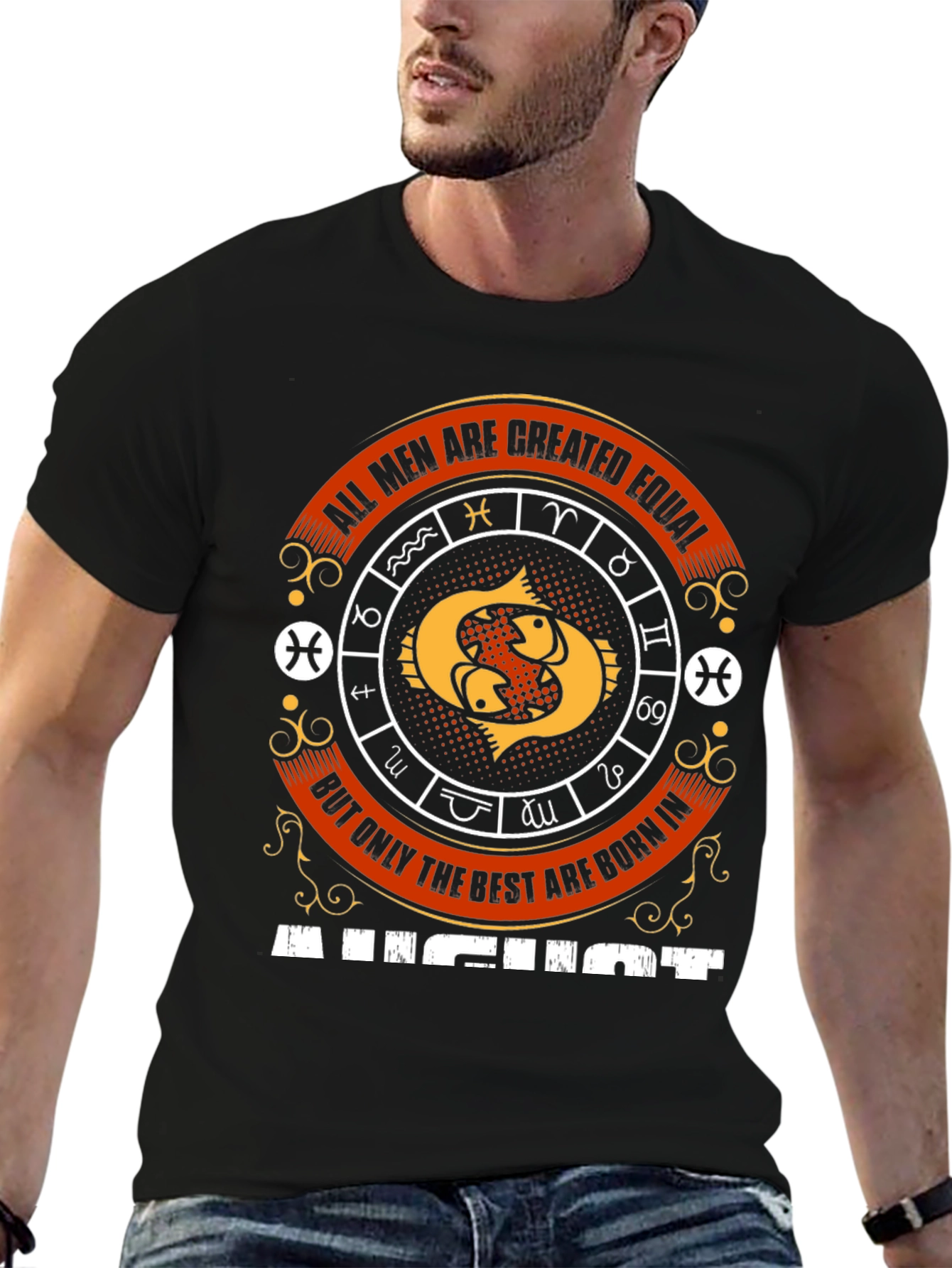 August Zodiac Mens T-Shirt