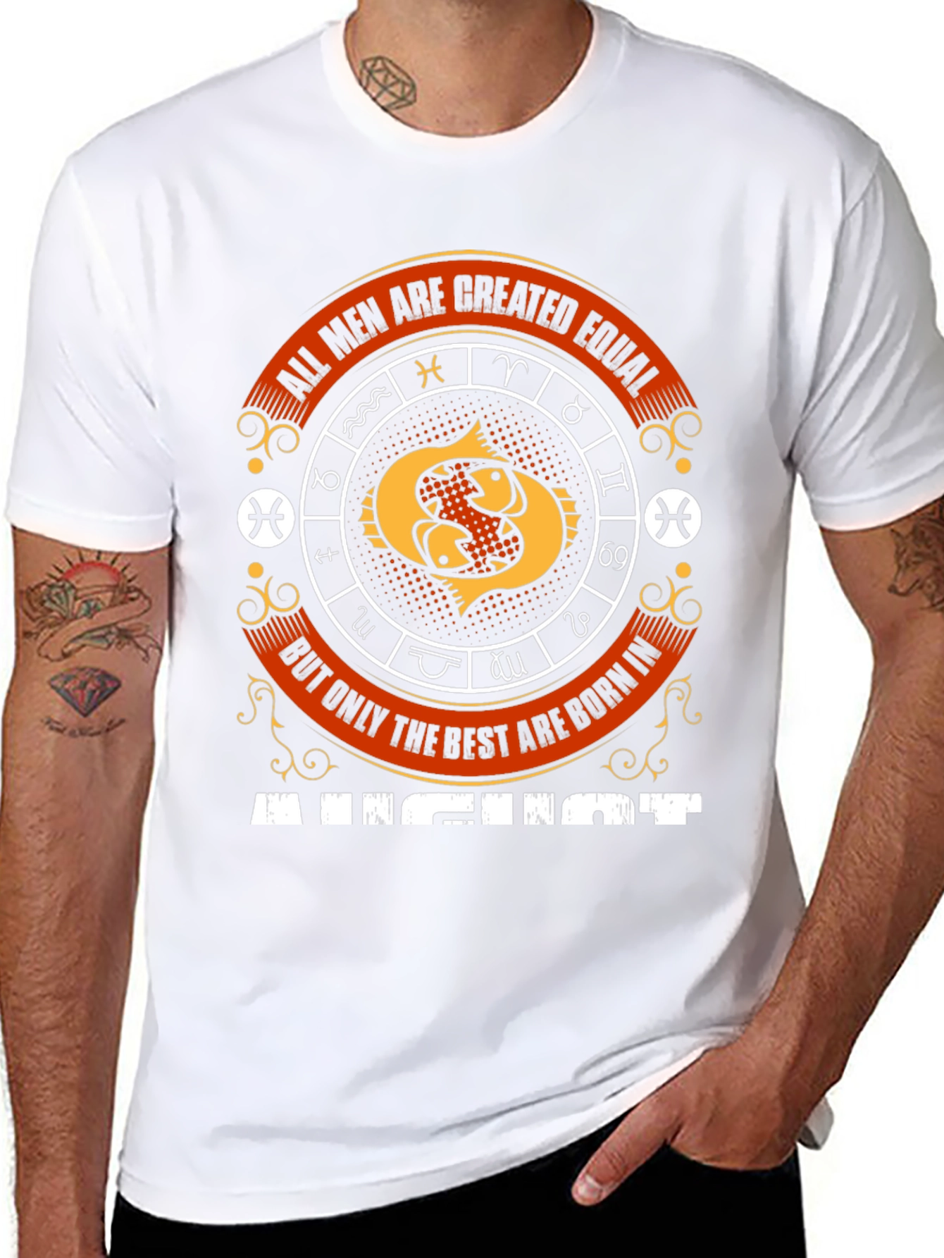 August Zodiac Mens T-Shirt