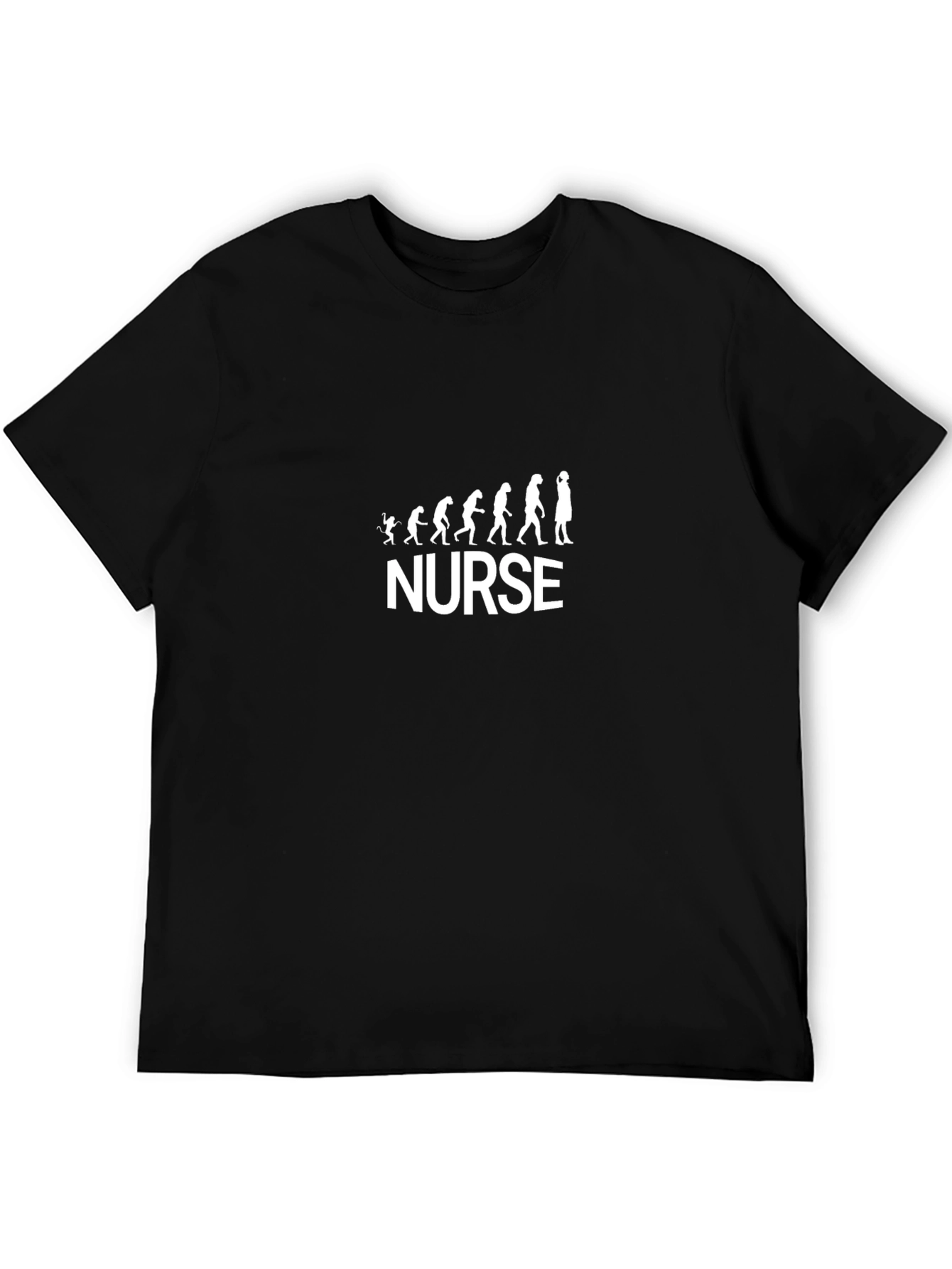Nurse Evolution Graphic T-Shirt - Black