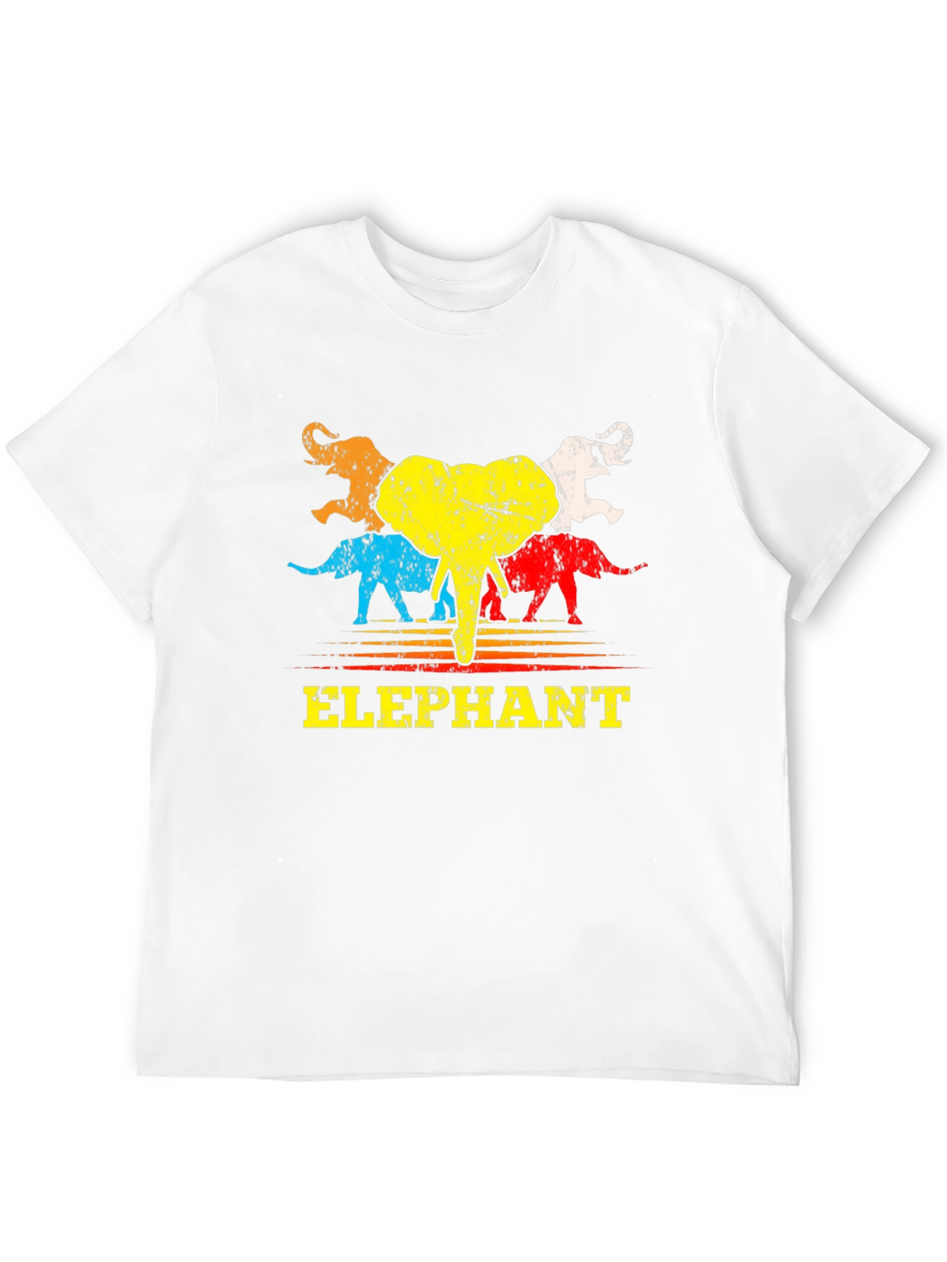 Retro Elephant Graphic T-Shirt