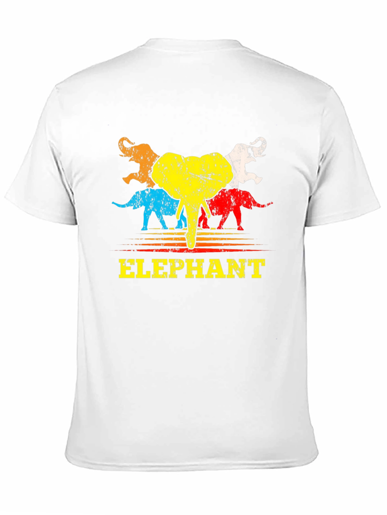 Retro Elephant Graphic T-Shirt