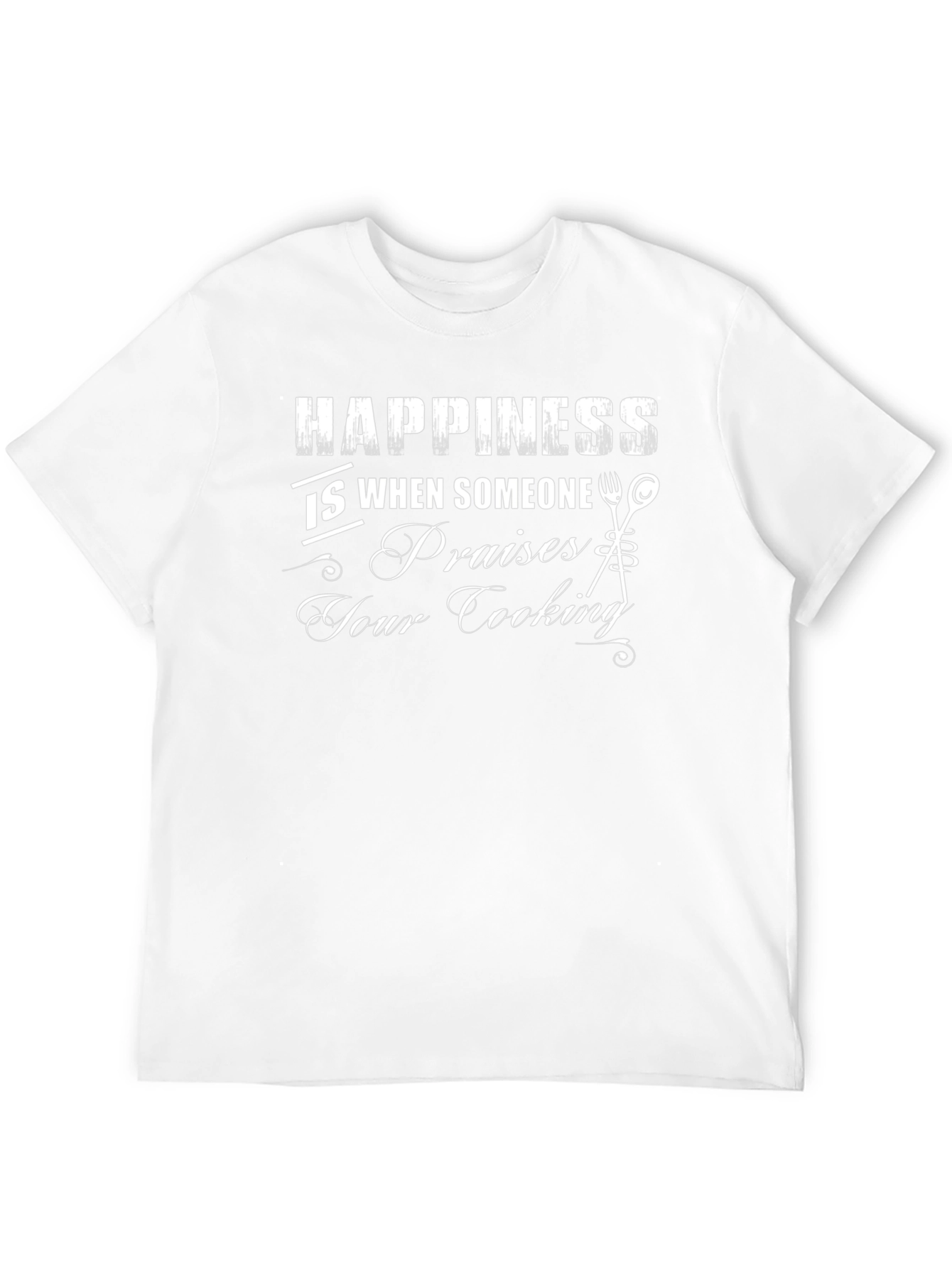Happiness is Praises Cooking Black T-Shirt