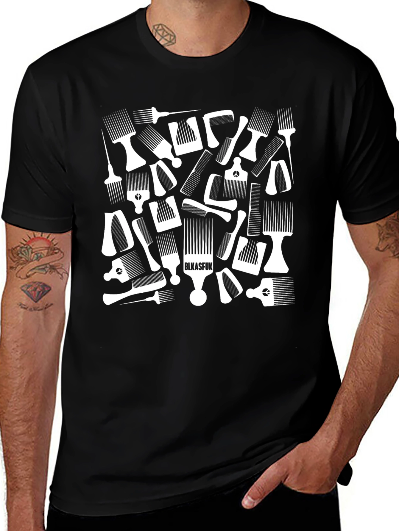 Afro Pick Black T-Shirt