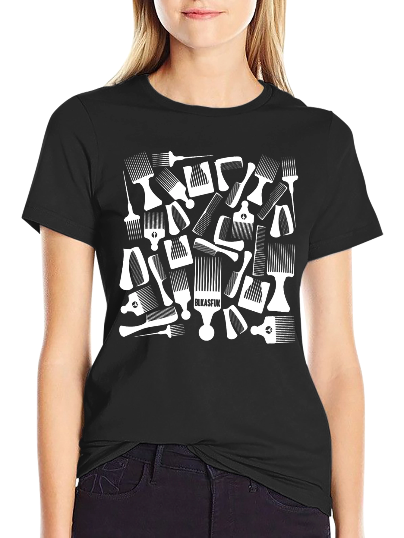 Afro Pick Black T-Shirt