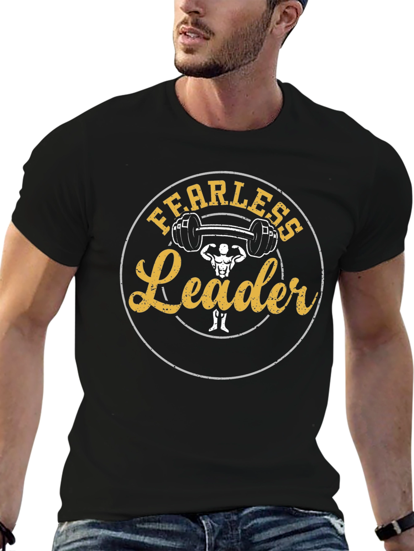 Fearless Leader Gym T-Shirt - Black Cotton