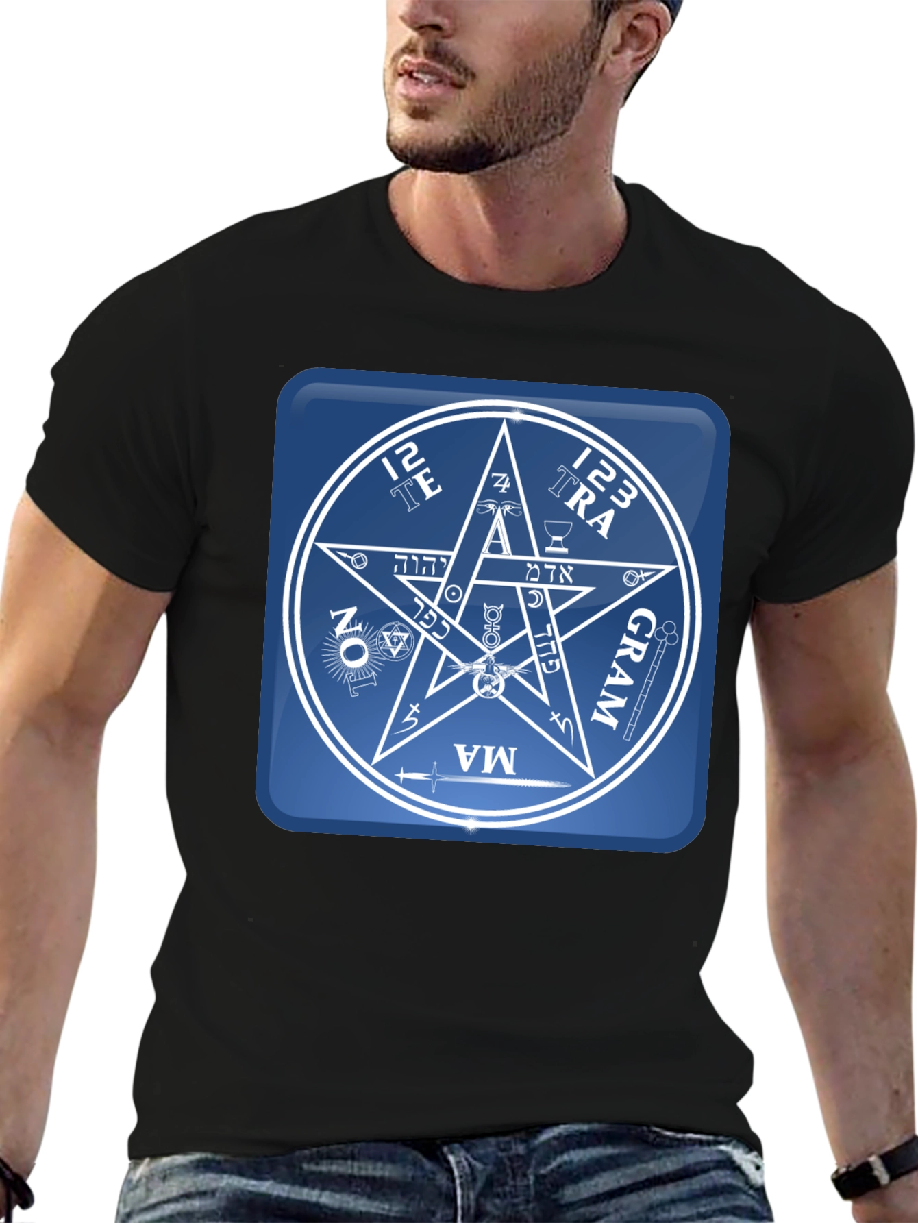 Esoteric Symbol Graphic Tee - Unisex Black T-Shirt