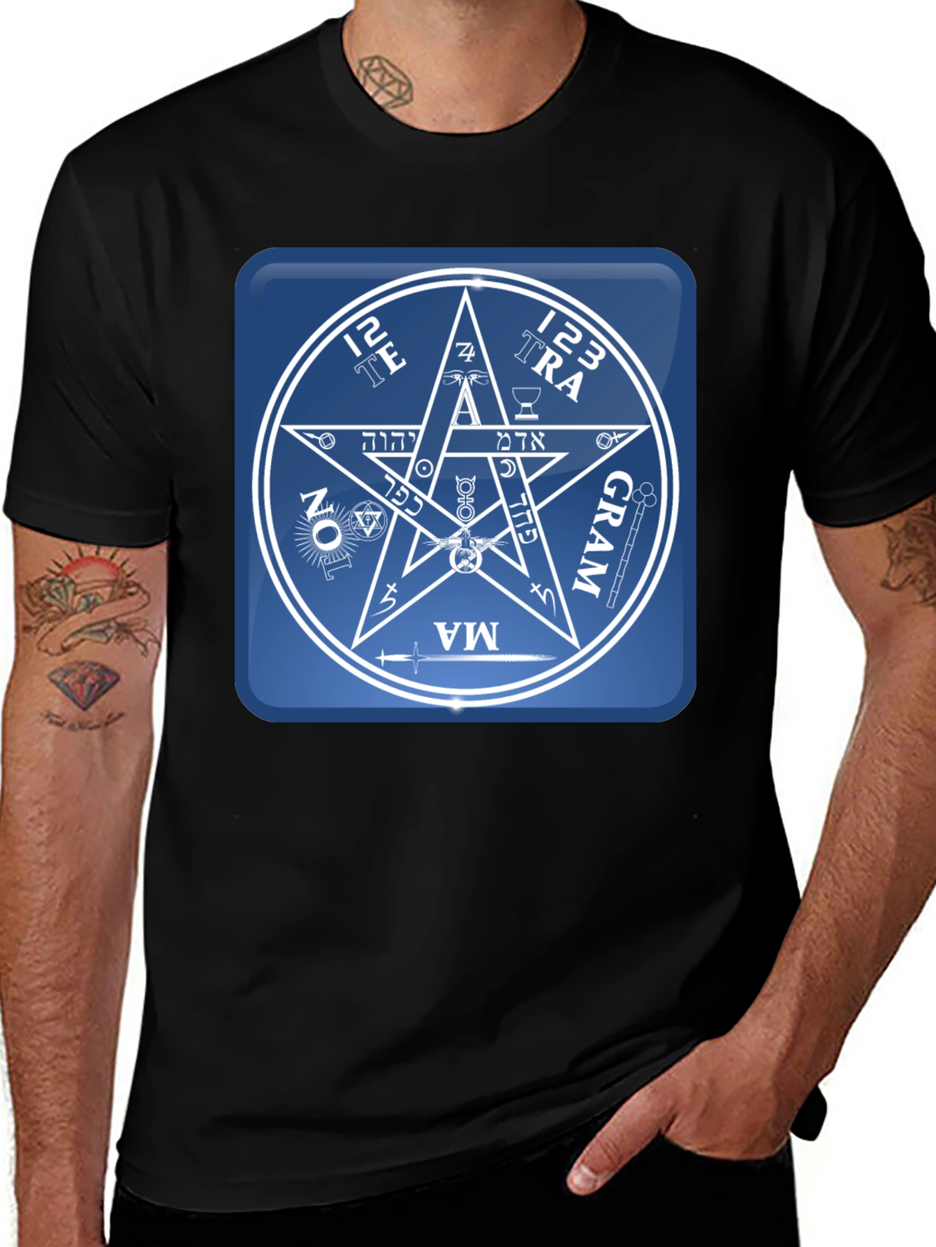 Esoteric Symbol Graphic Tee - Unisex Black T-Shirt