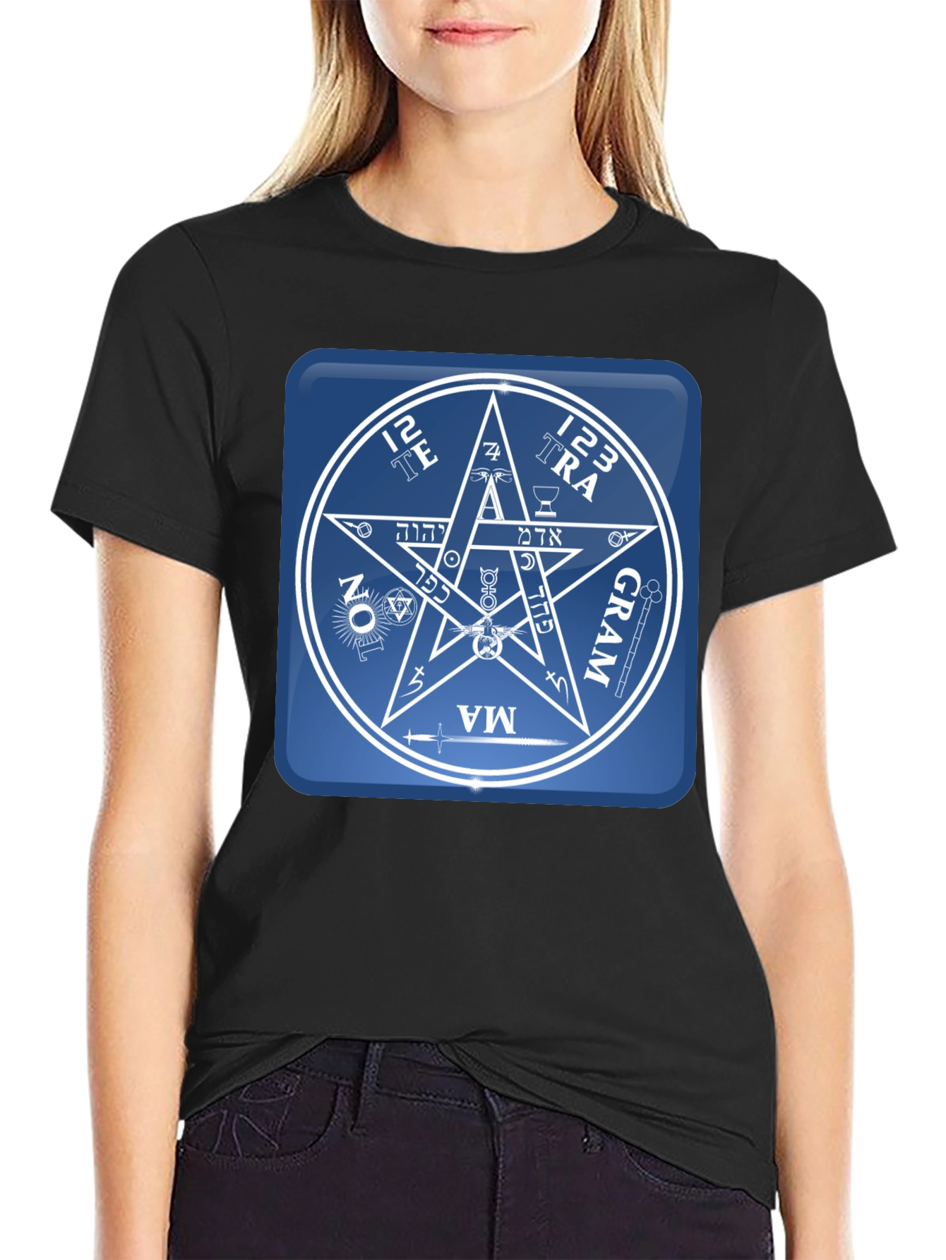 Esoteric Symbol Graphic Tee - Unisex Black T-Shirt
