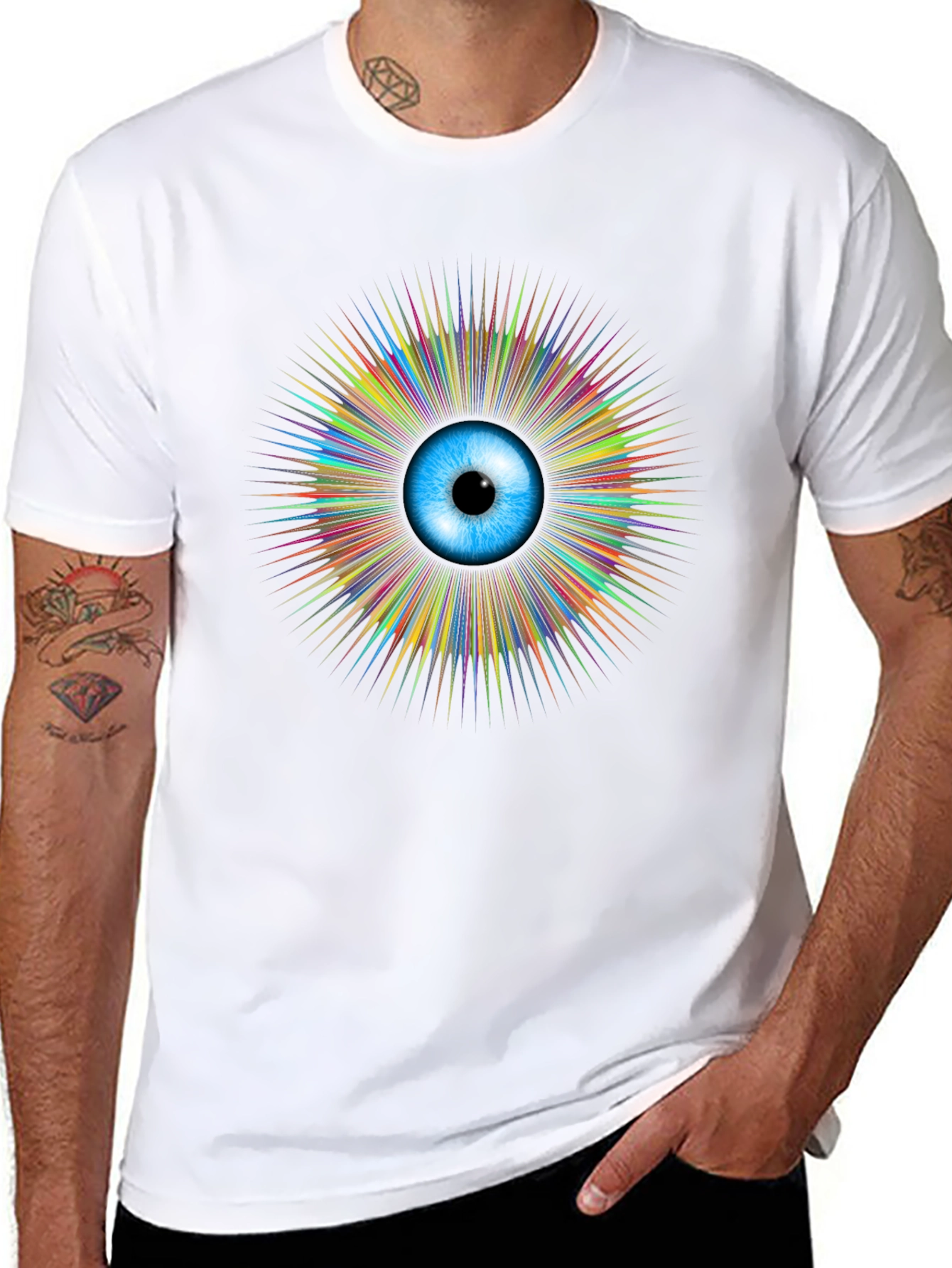 Eye See You Graphic T-Shirt - Mens Black Tee