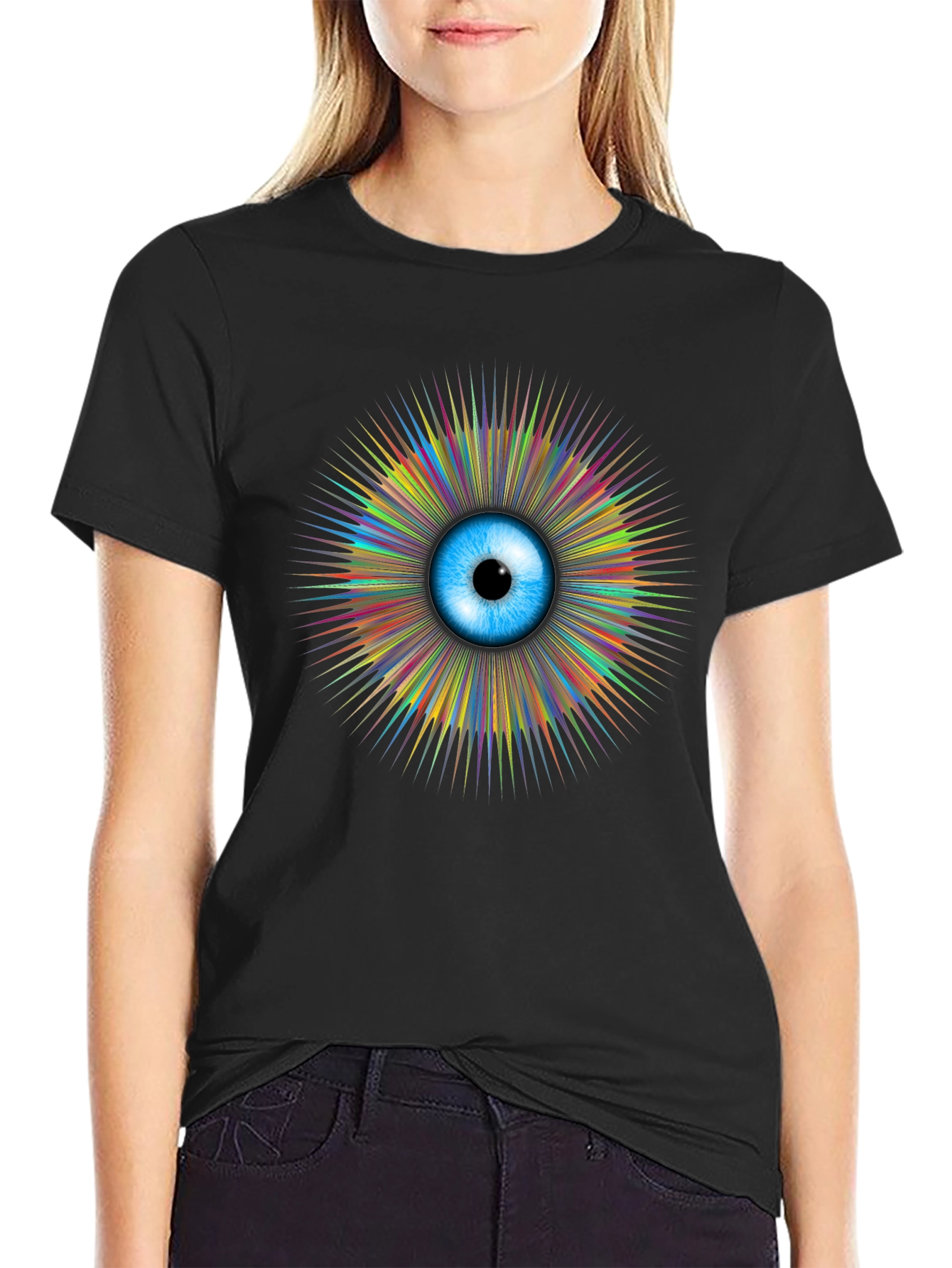Eye See You Graphic T-Shirt - Mens Black Tee