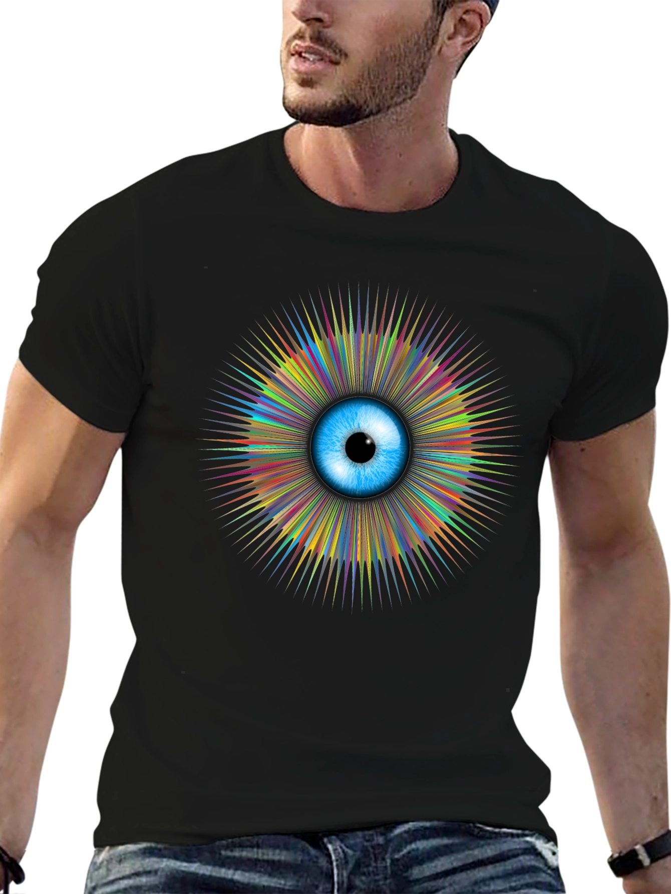 Eye See You Graphic T-Shirt - Mens Black Tee