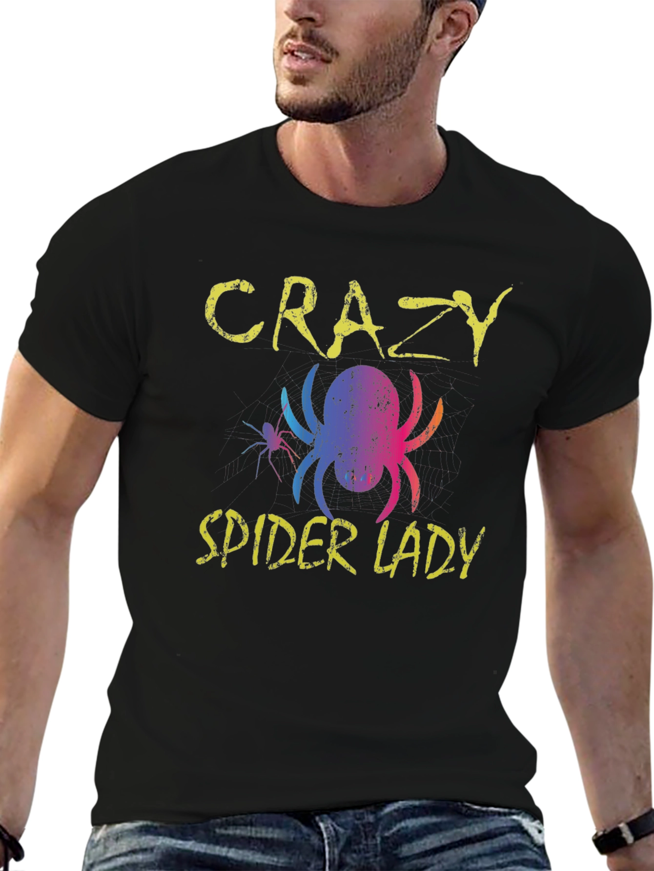 Crazy Spider Lady Graphic Tee