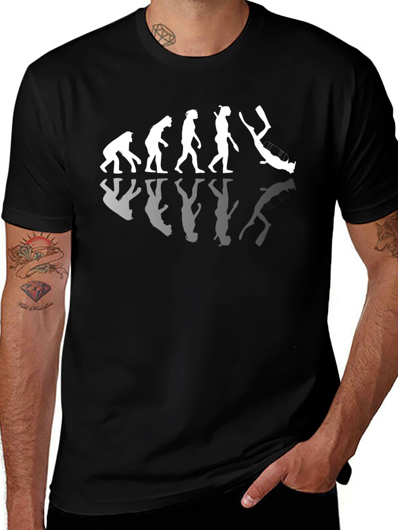 Evolution Scuba Diving Black T-Shirt