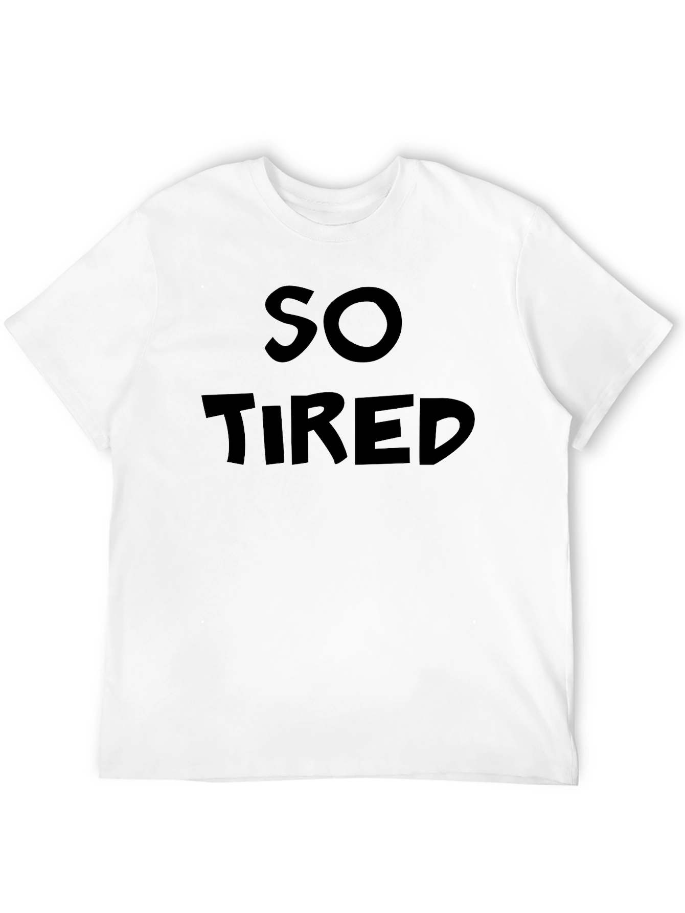 So Tired Black Graphic Tee