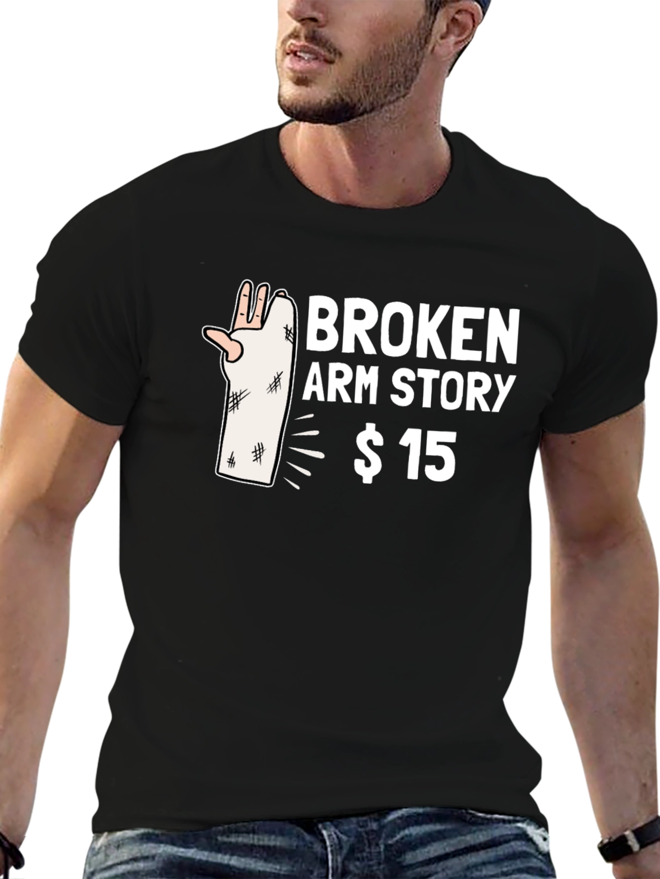 Broken Arm Story T-Shirt - $15