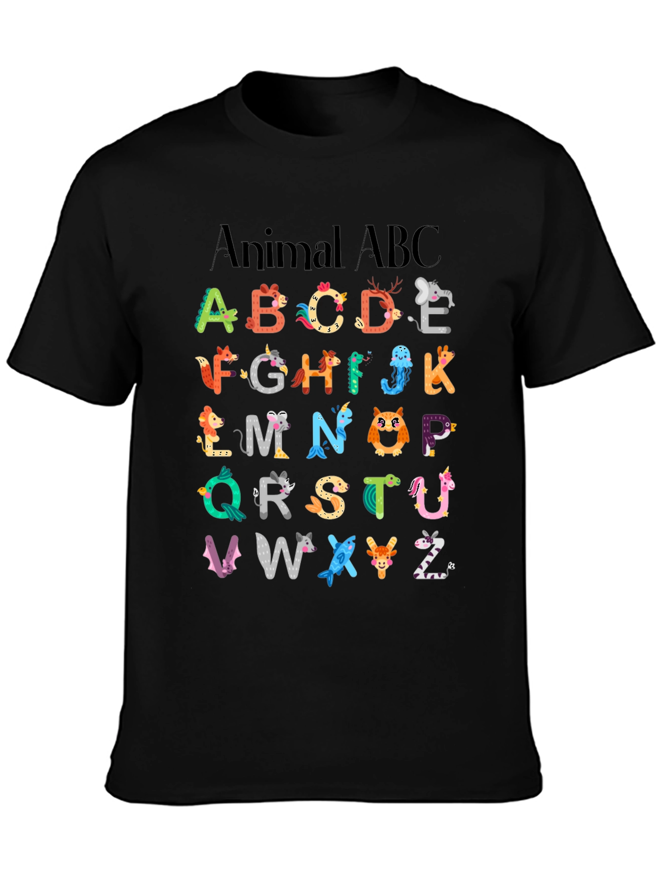 Animal ABC T-Shirt - Educational Kids Design