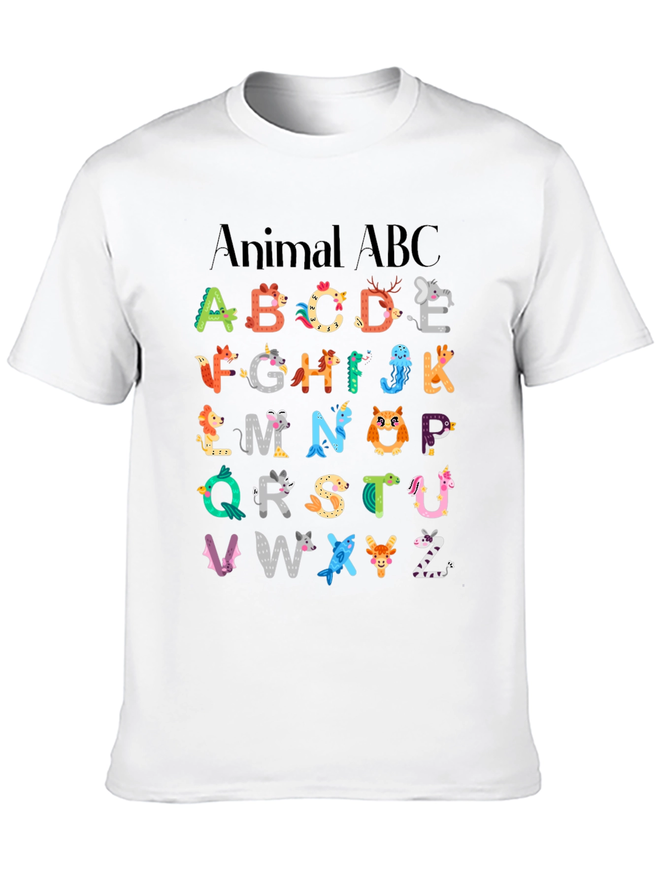 Animal ABC T-Shirt - Educational Kids Design