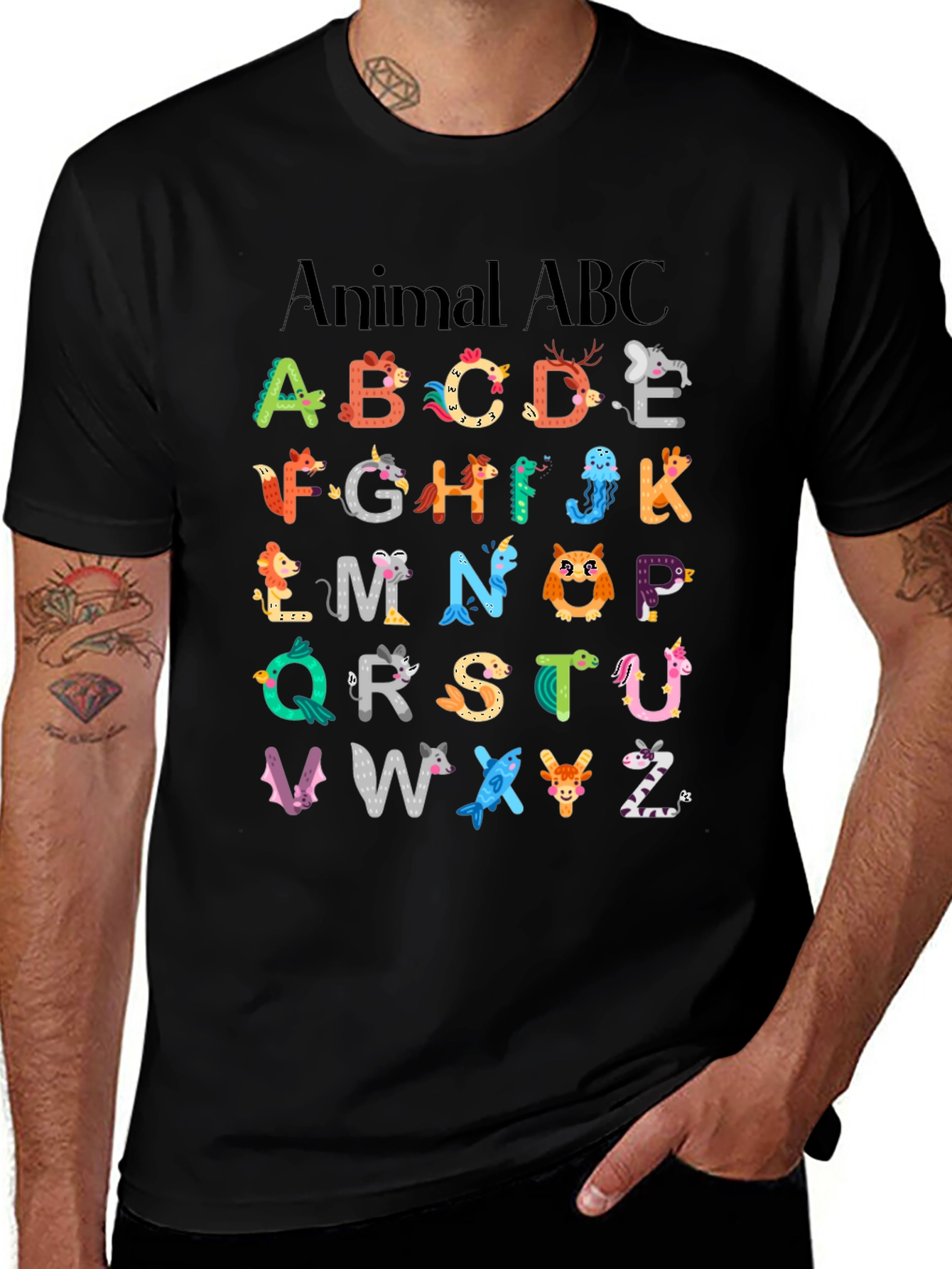 Animal ABC T-Shirt - Educational Kids Design